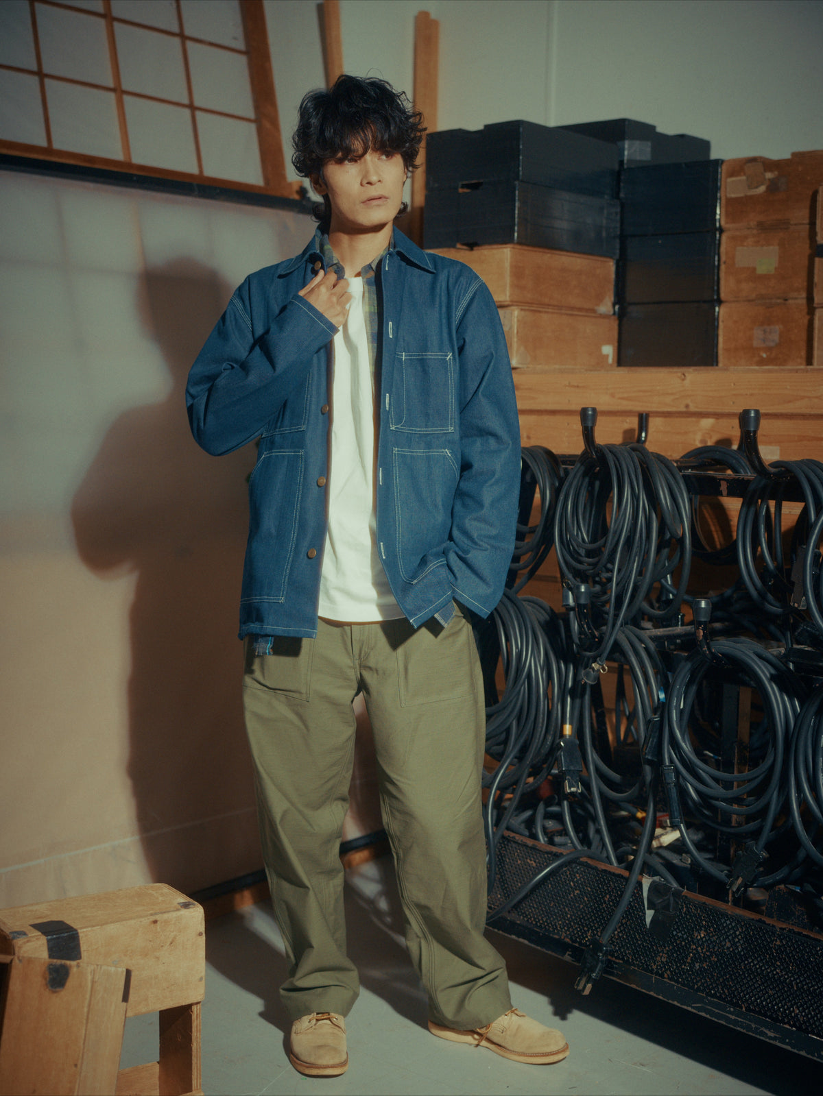 ＜GHI#26551＞Back Satin Fatigue Pants 'STANDARD'