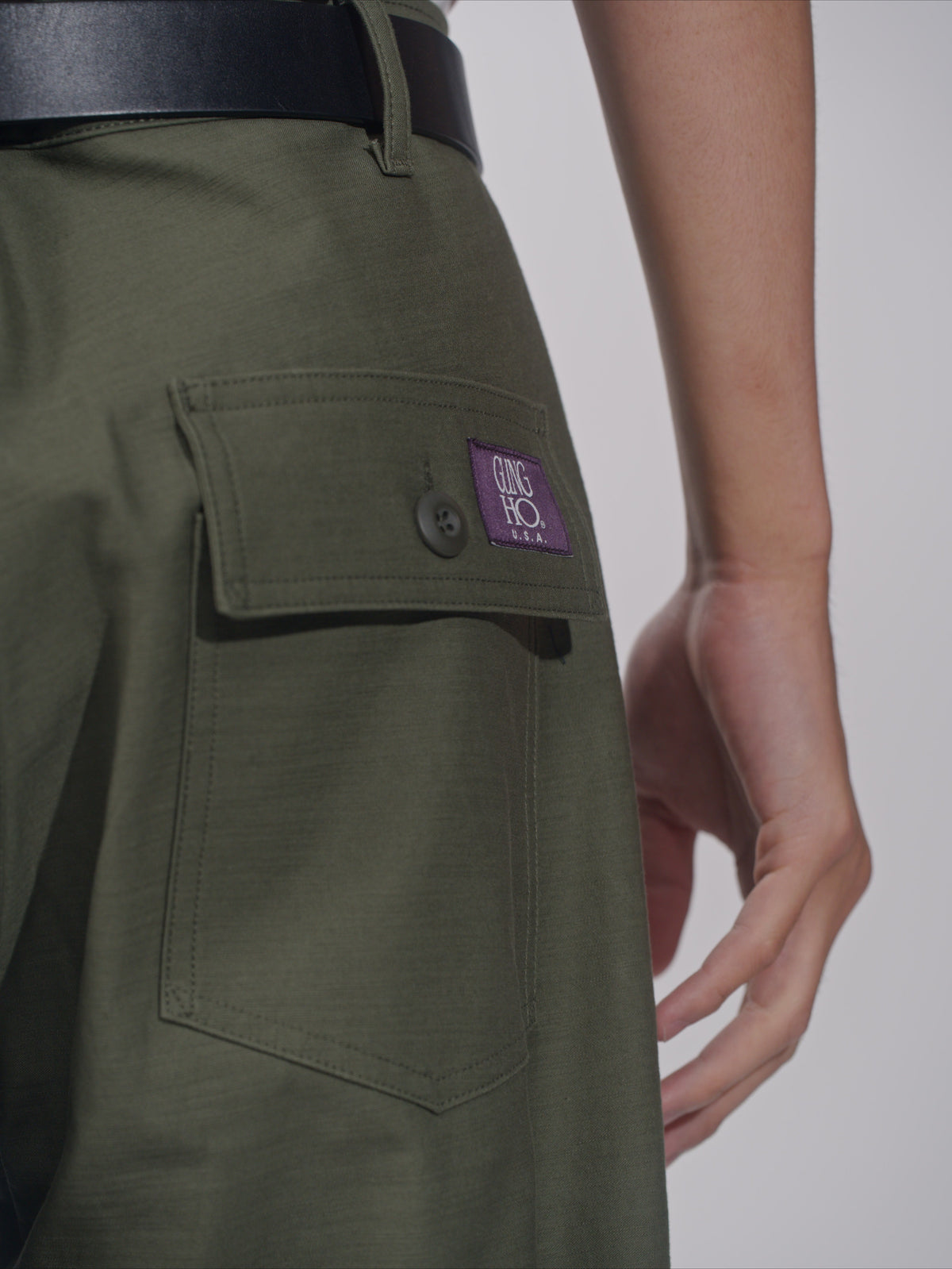 ＜GHI#26551＞Back Satin Fatigue Pants 'STANDARD'