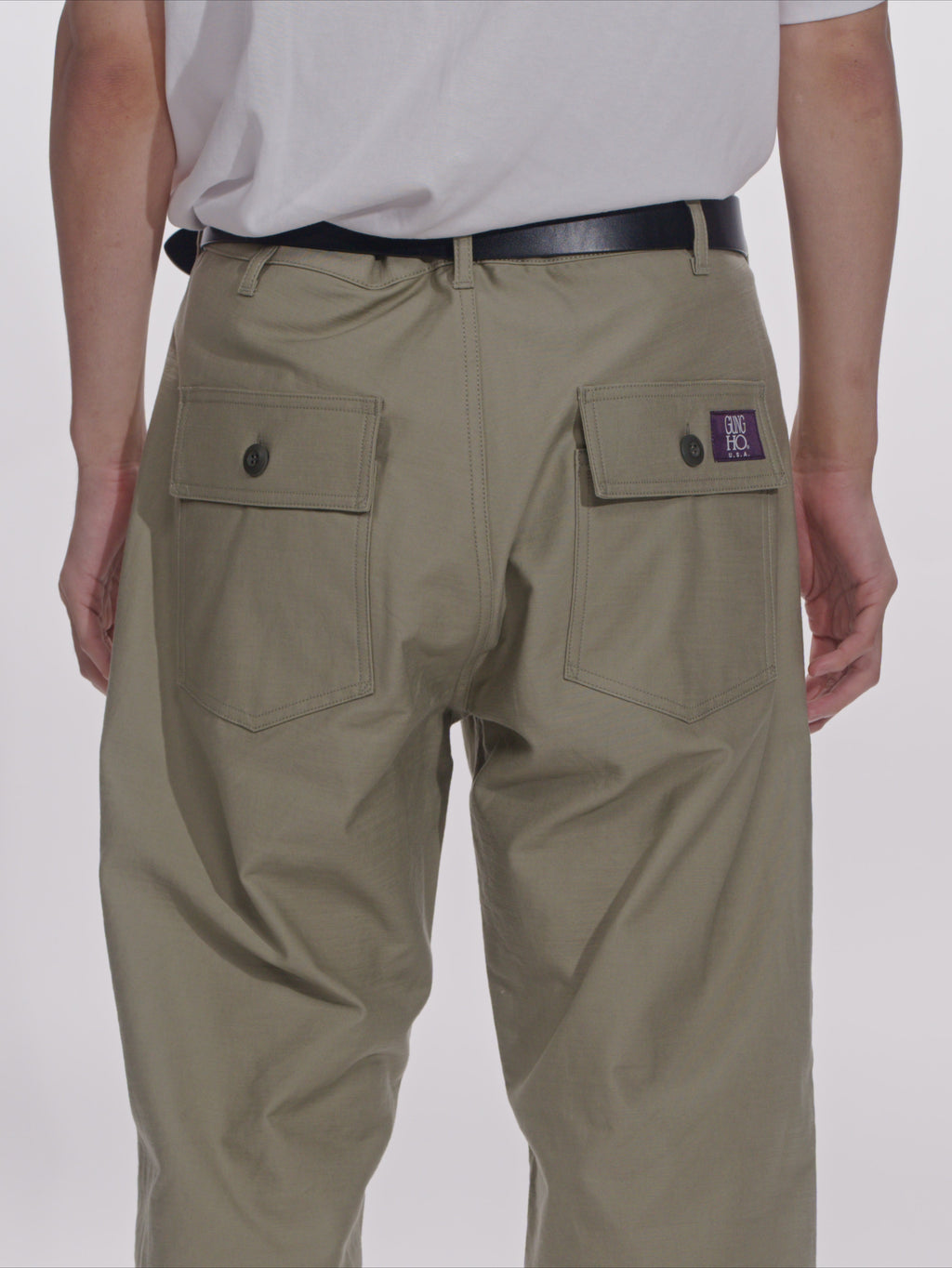 ＜GHI#26551＞Back Satin Fatigue Pants 'STANDARD'
