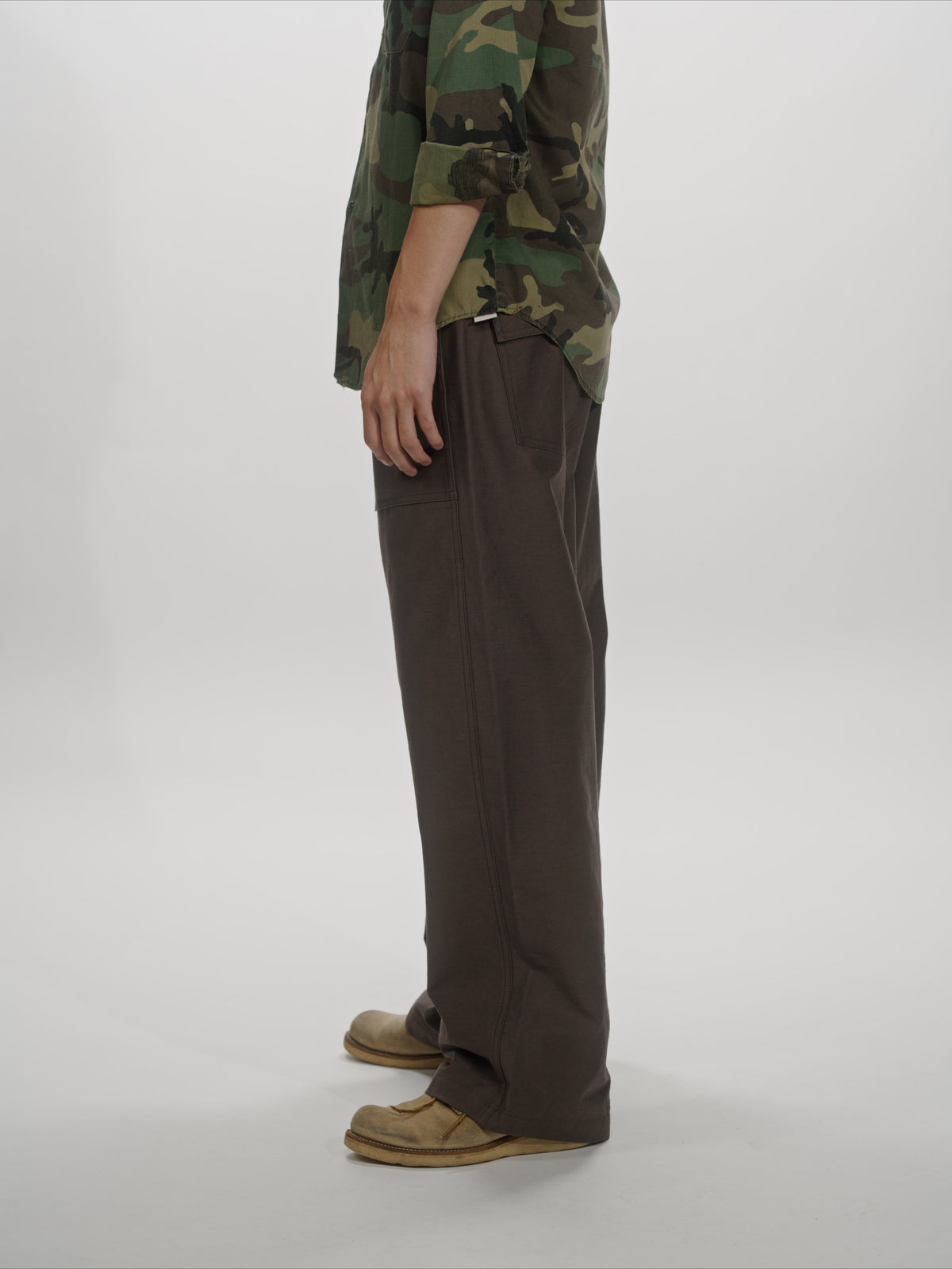 ＜GHI#26552＞ Back Satin Fatigue Pants 'BAGGY'