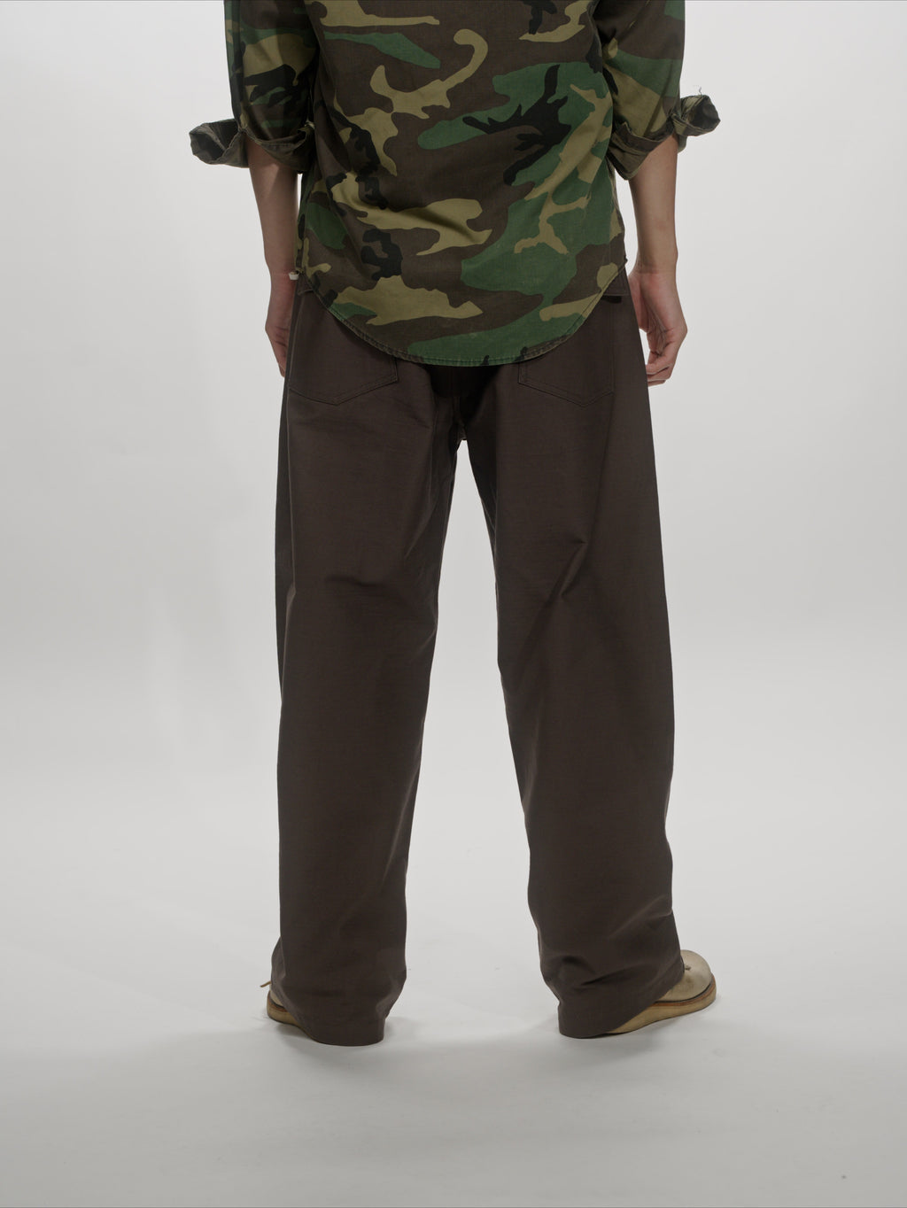 ＜GHI#26552＞ Back Satin Fatigue Pants 'BAGGY'
