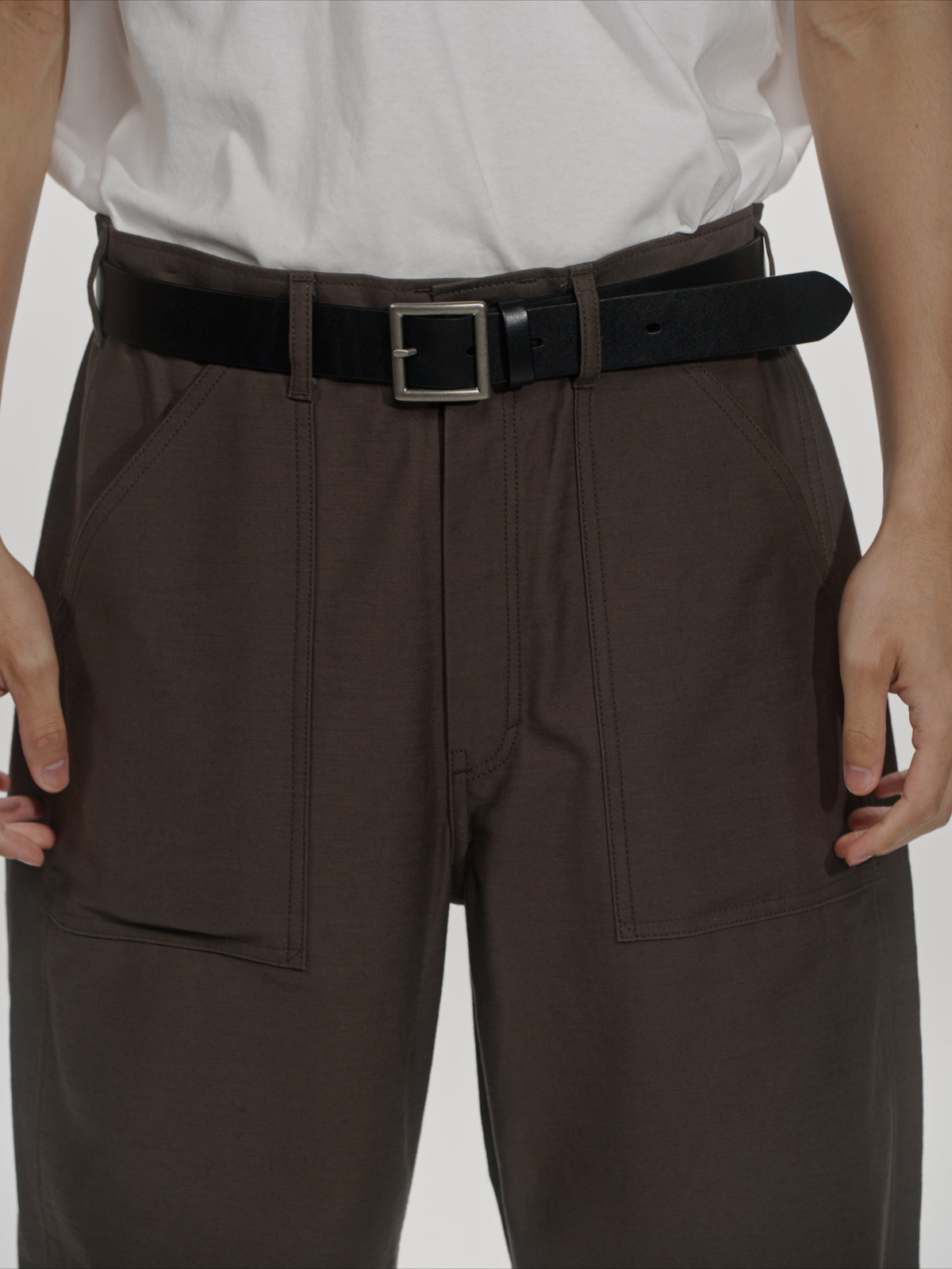 ＜GHI#26552＞ Back Satin Fatigue Pants 'BAGGY'