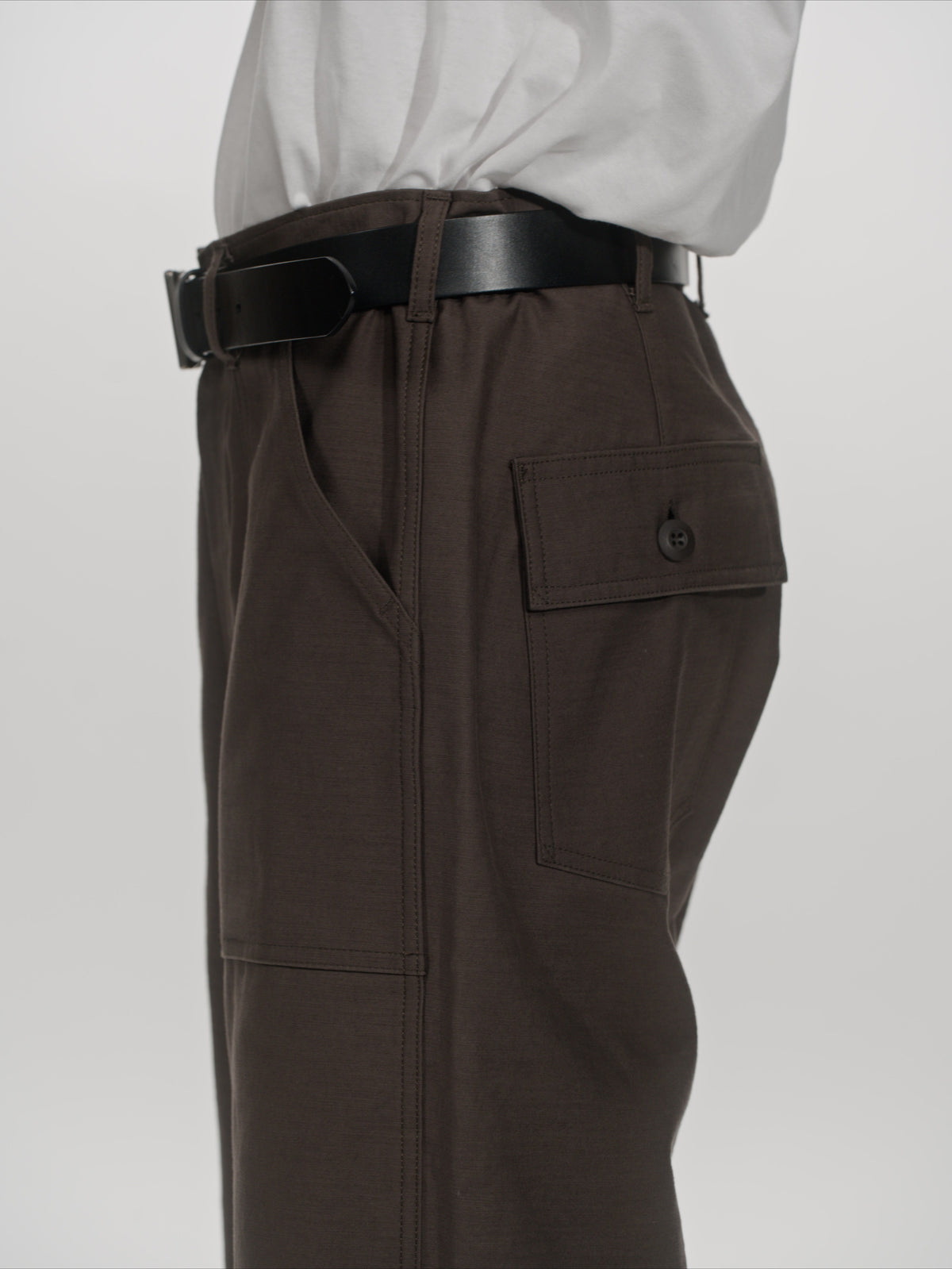 ＜GHI#26552＞ Back Satin Fatigue Pants 'BAGGY'