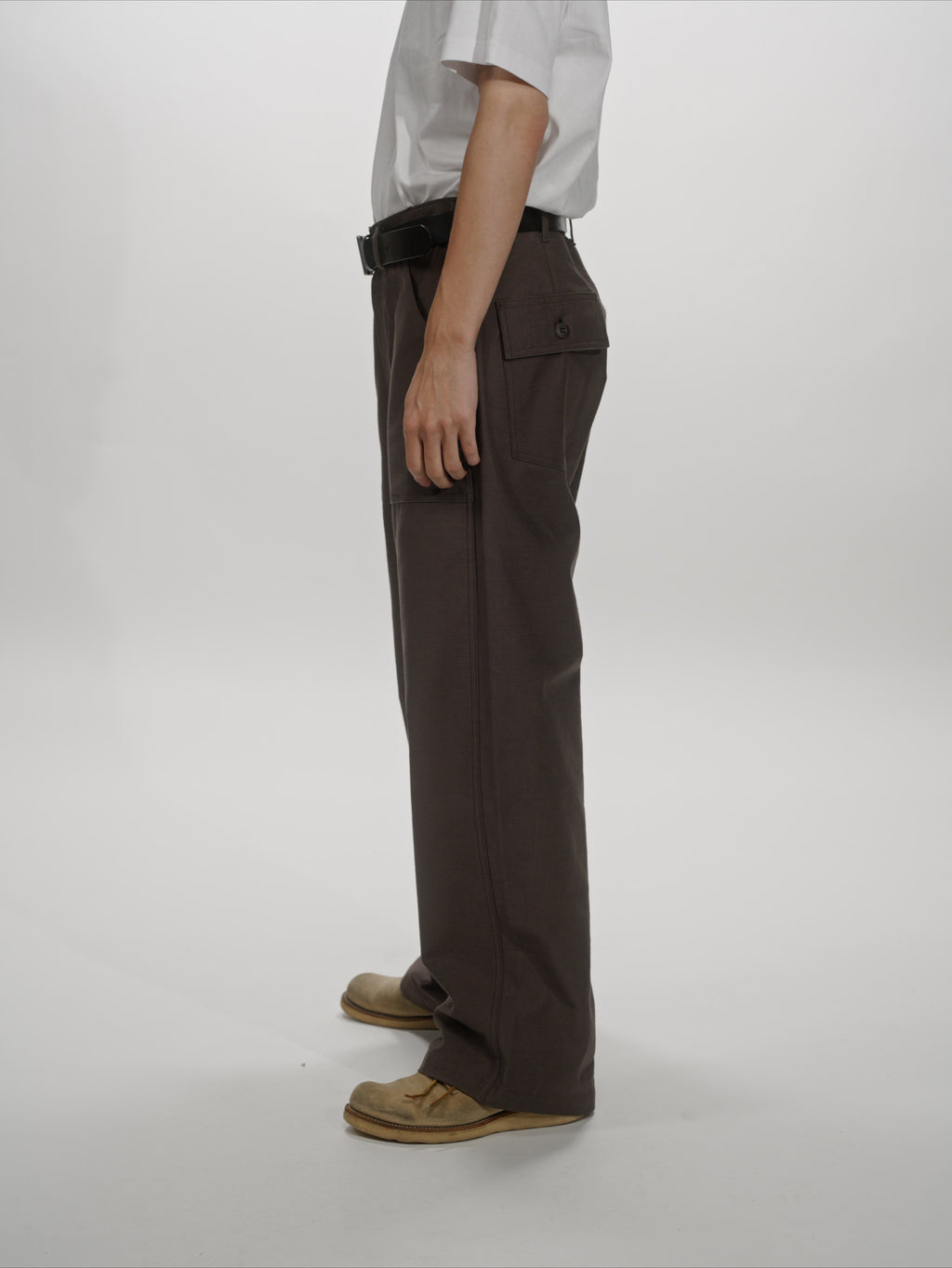 ＜GHI#26552＞ Back Satin Fatigue Pants 'BAGGY'