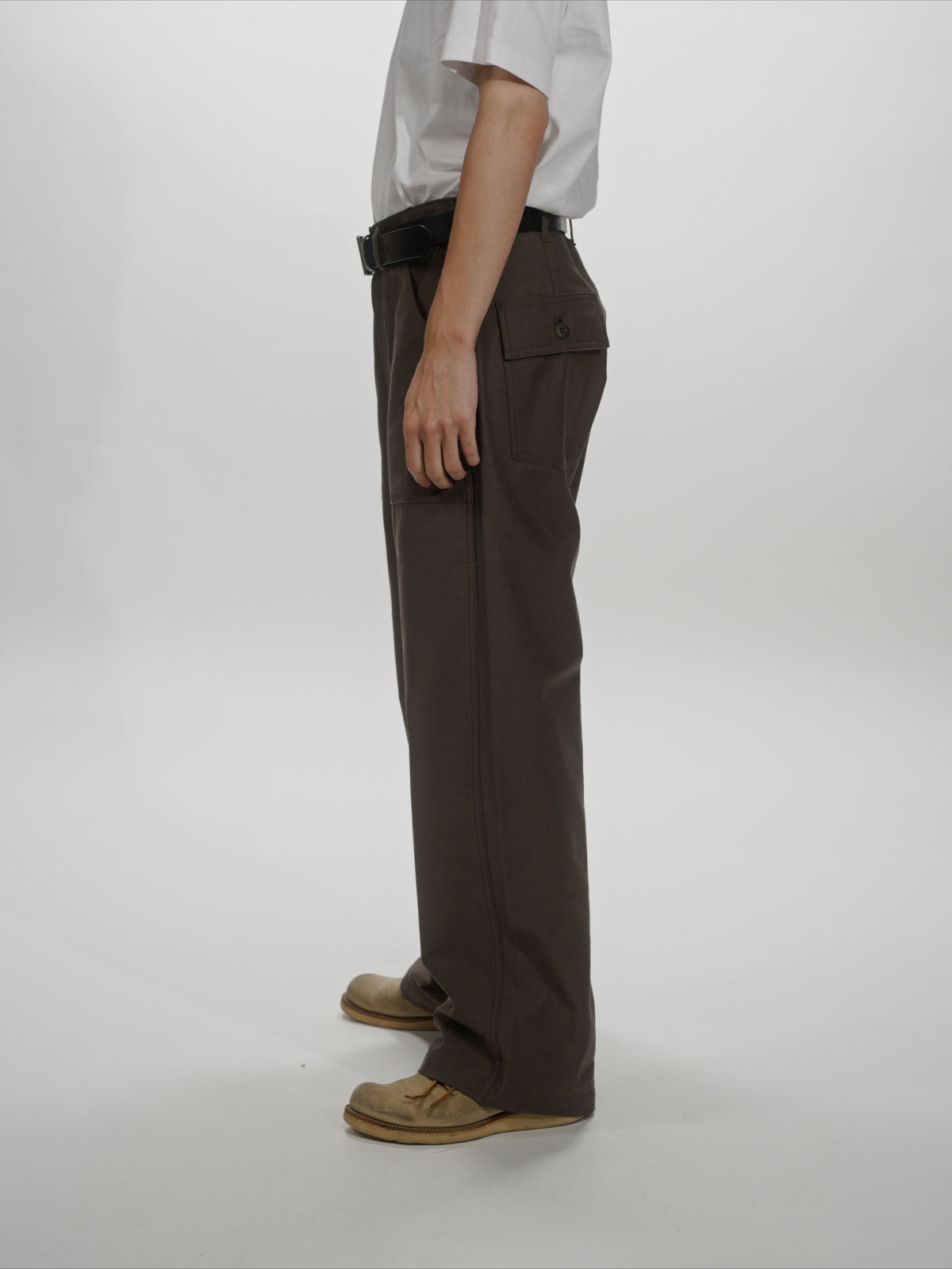 ＜GHI#26552＞ Back Satin Fatigue Pants 'BAGGY'