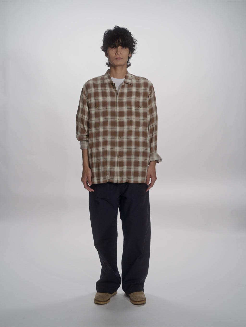 ＜GHI#26552＞ Back Satin Fatigue Pants 'BAGGY'