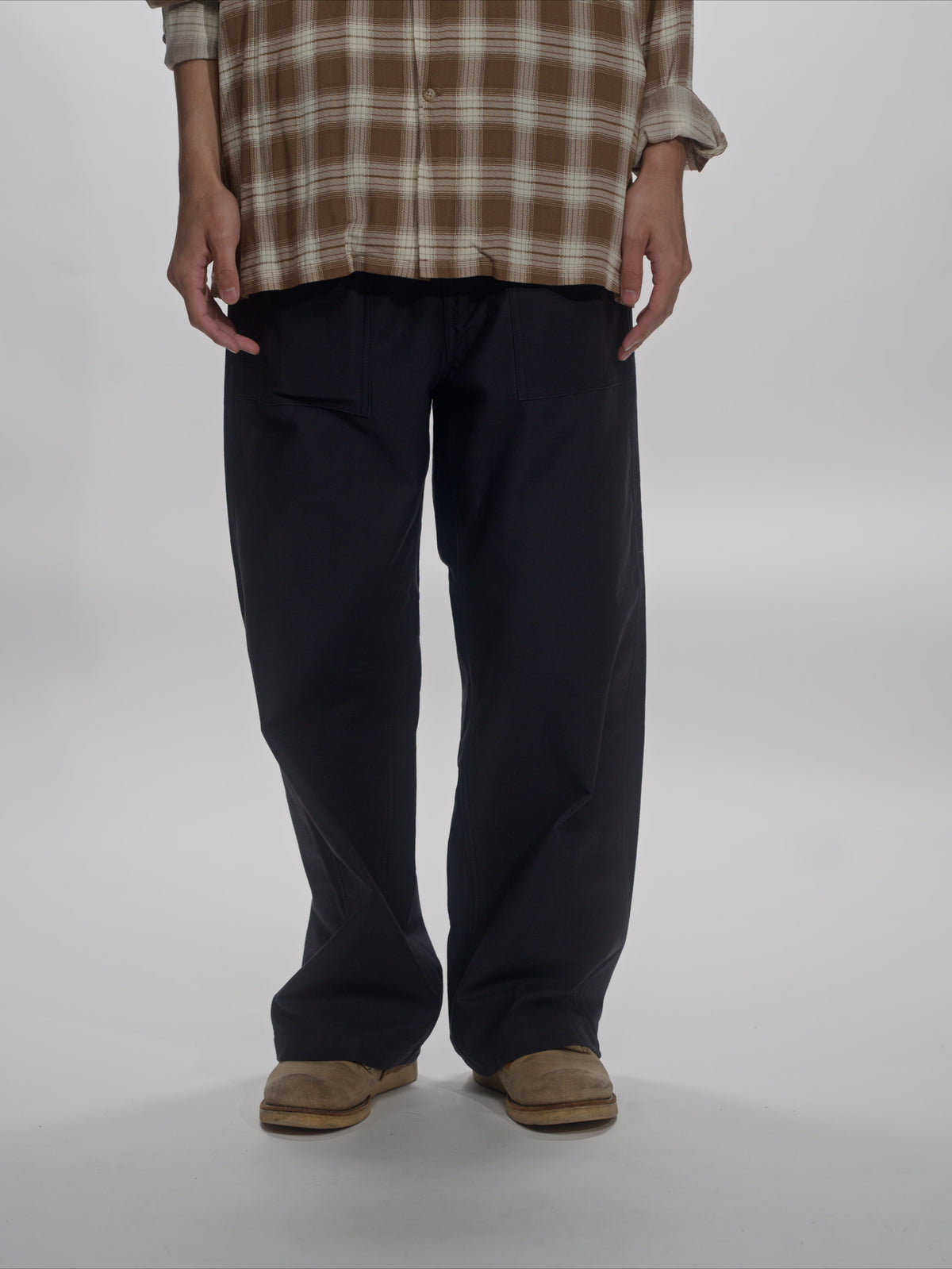 ＜GHI#26552＞ Back Satin Fatigue Pants 'BAGGY'