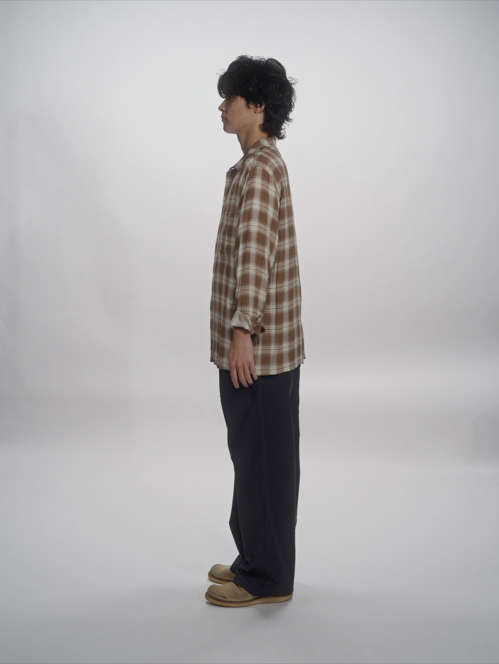 ＜GHI#26552＞ Back Satin Fatigue Pants 'BAGGY'