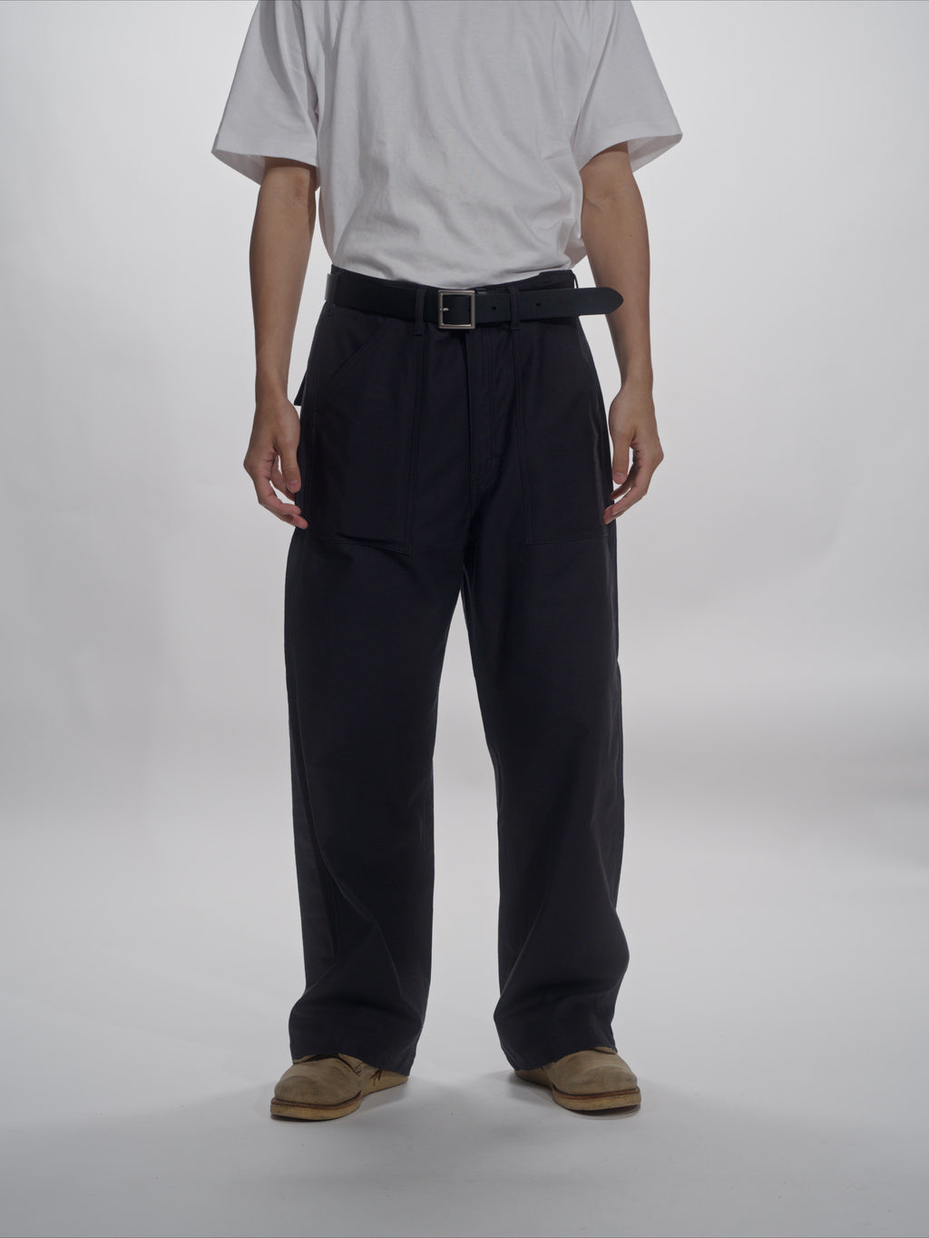 ＜GHI#26552＞ Back Satin Fatigue Pants 'BAGGY'