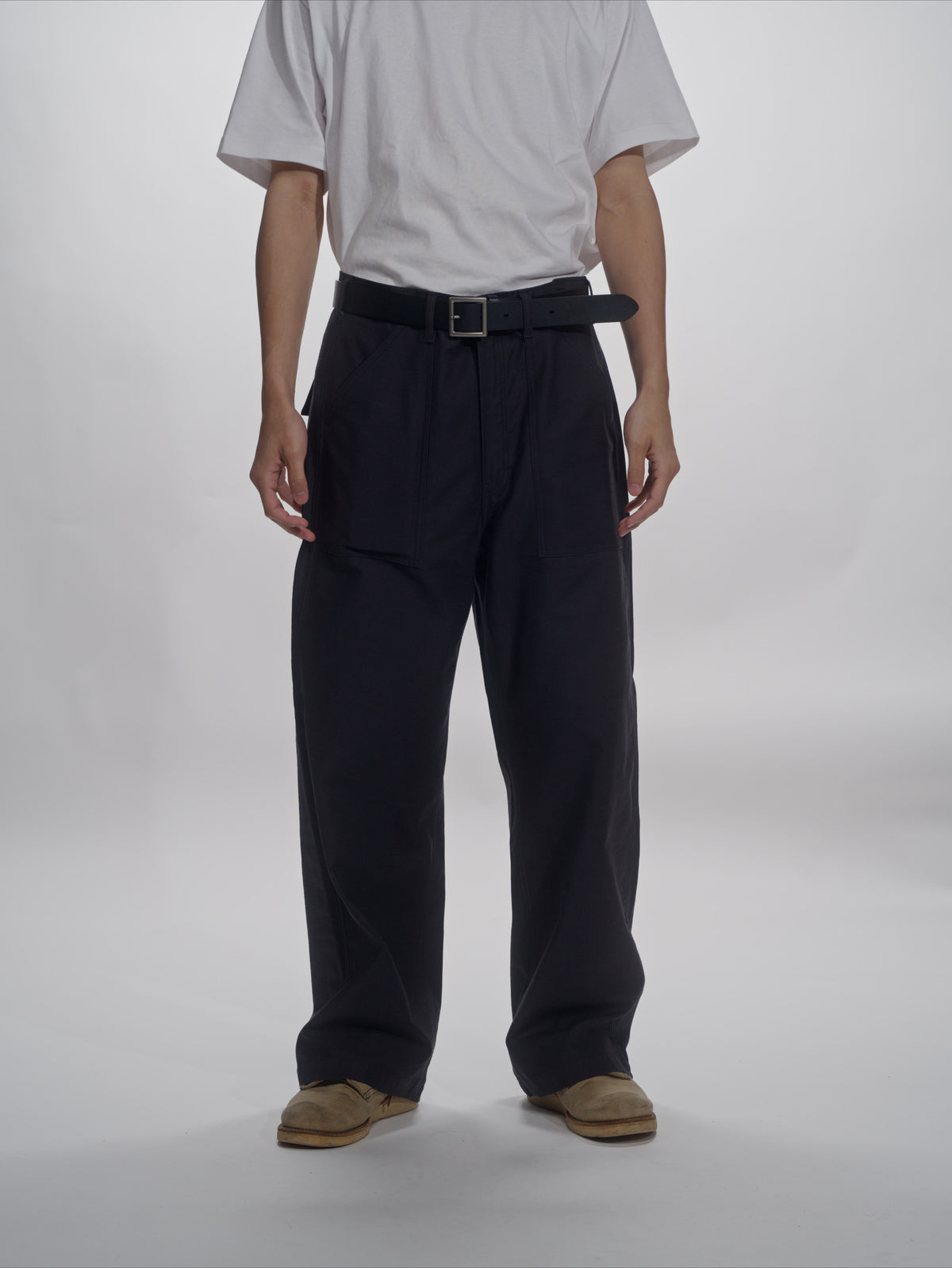 ＜GHI#26552＞ Back Satin Fatigue Pants 'BAGGY'