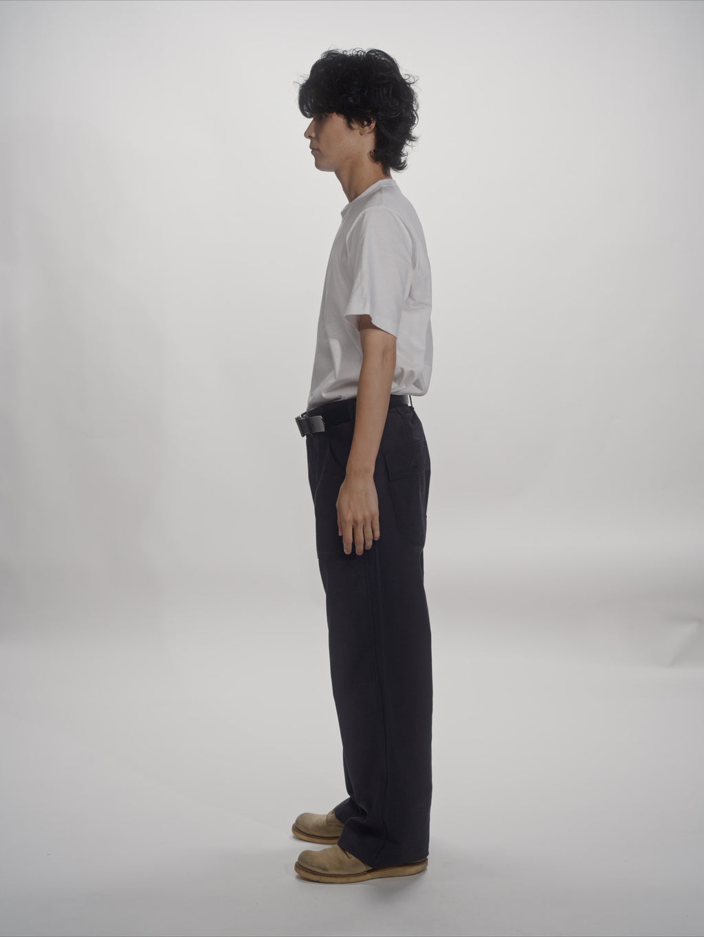 ＜GHI#26552＞ Back Satin Fatigue Pants 'BAGGY'