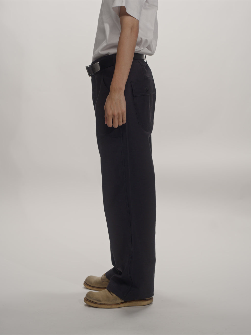 ＜GHI#26552＞ Back Satin Fatigue Pants 'BAGGY'