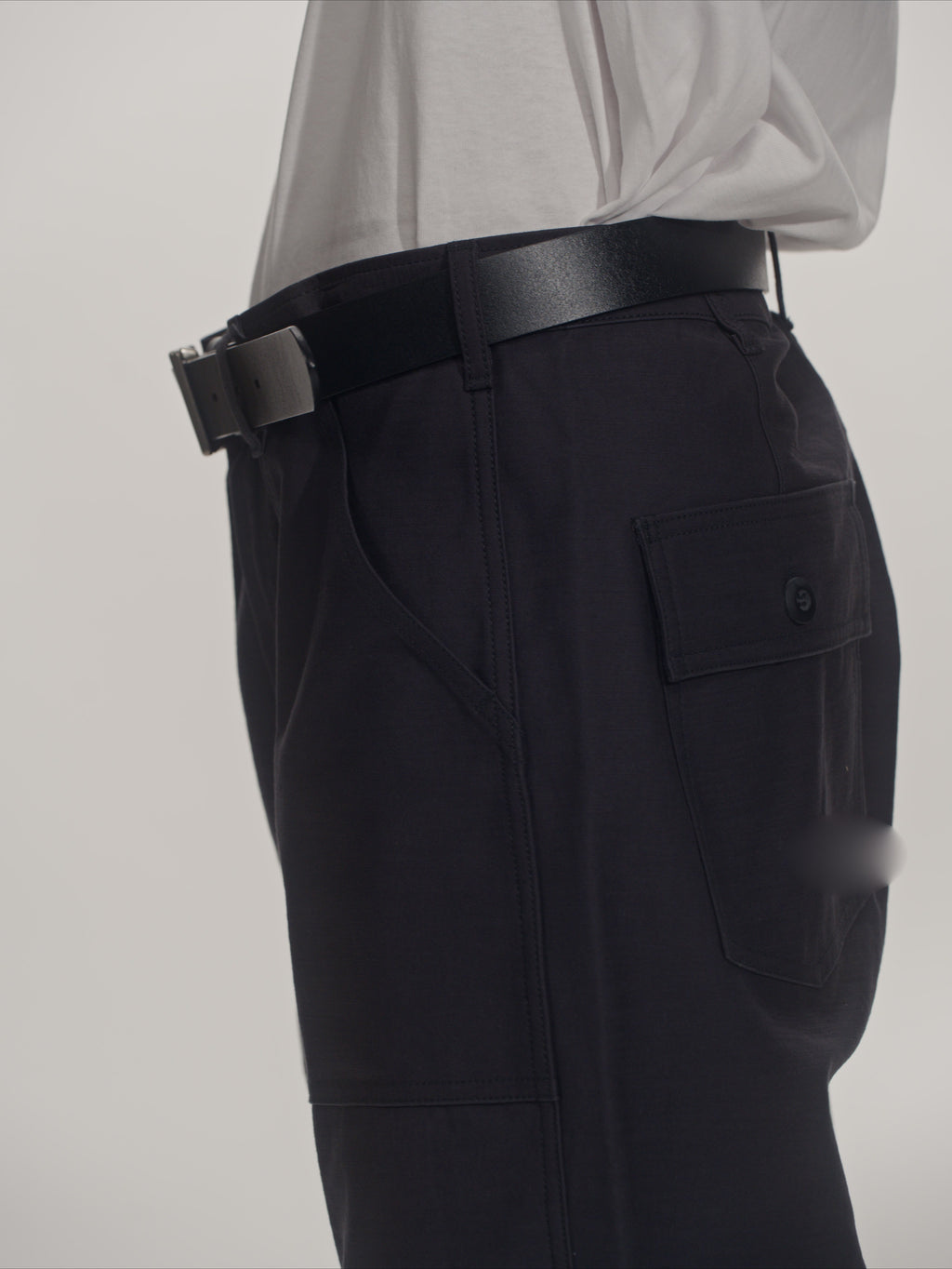 ＜GHI#26552＞ Back Satin Fatigue Pants 'BAGGY'