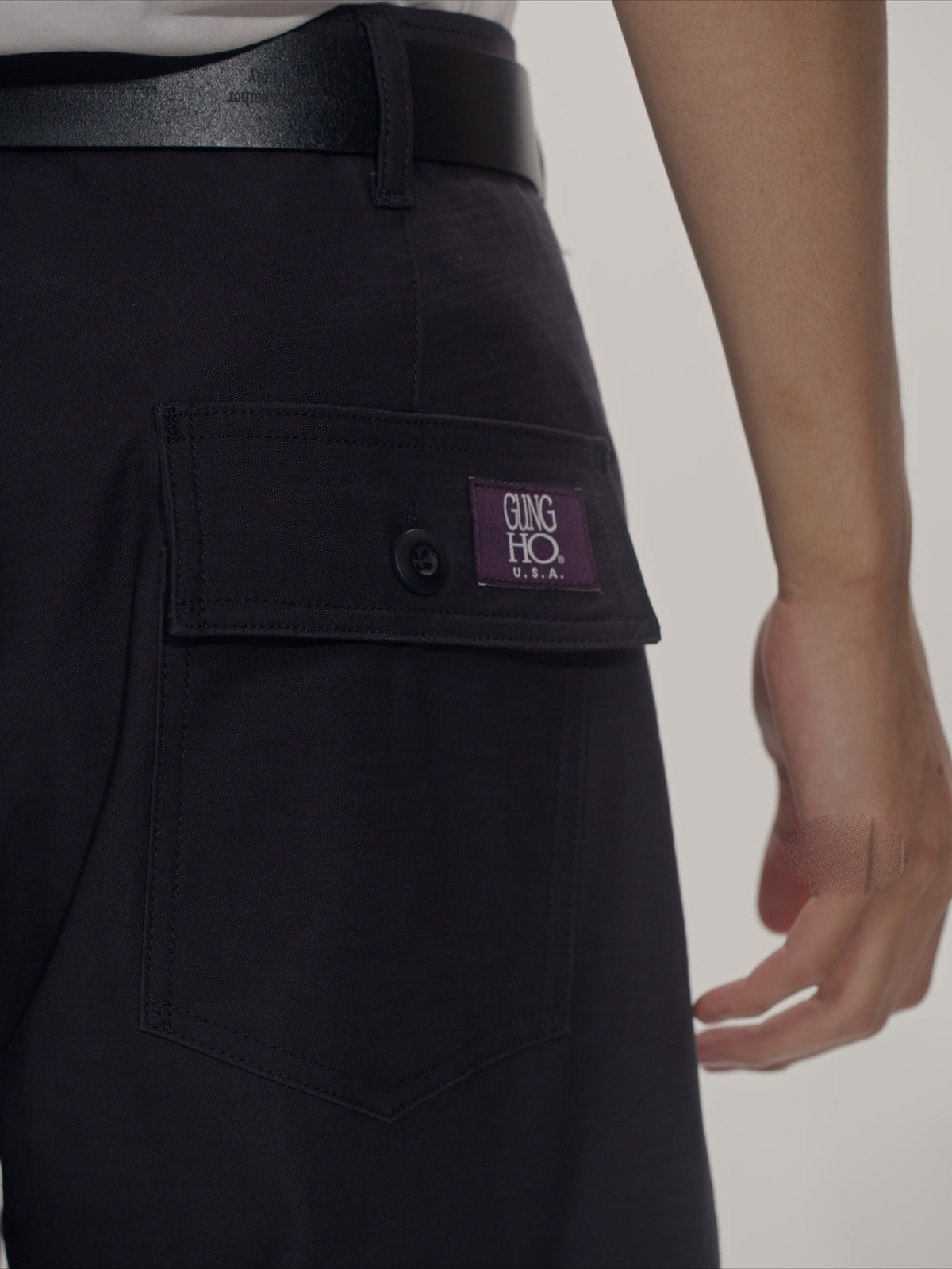 ＜GHI#26552＞ Back Satin Fatigue Pants 'BAGGY'