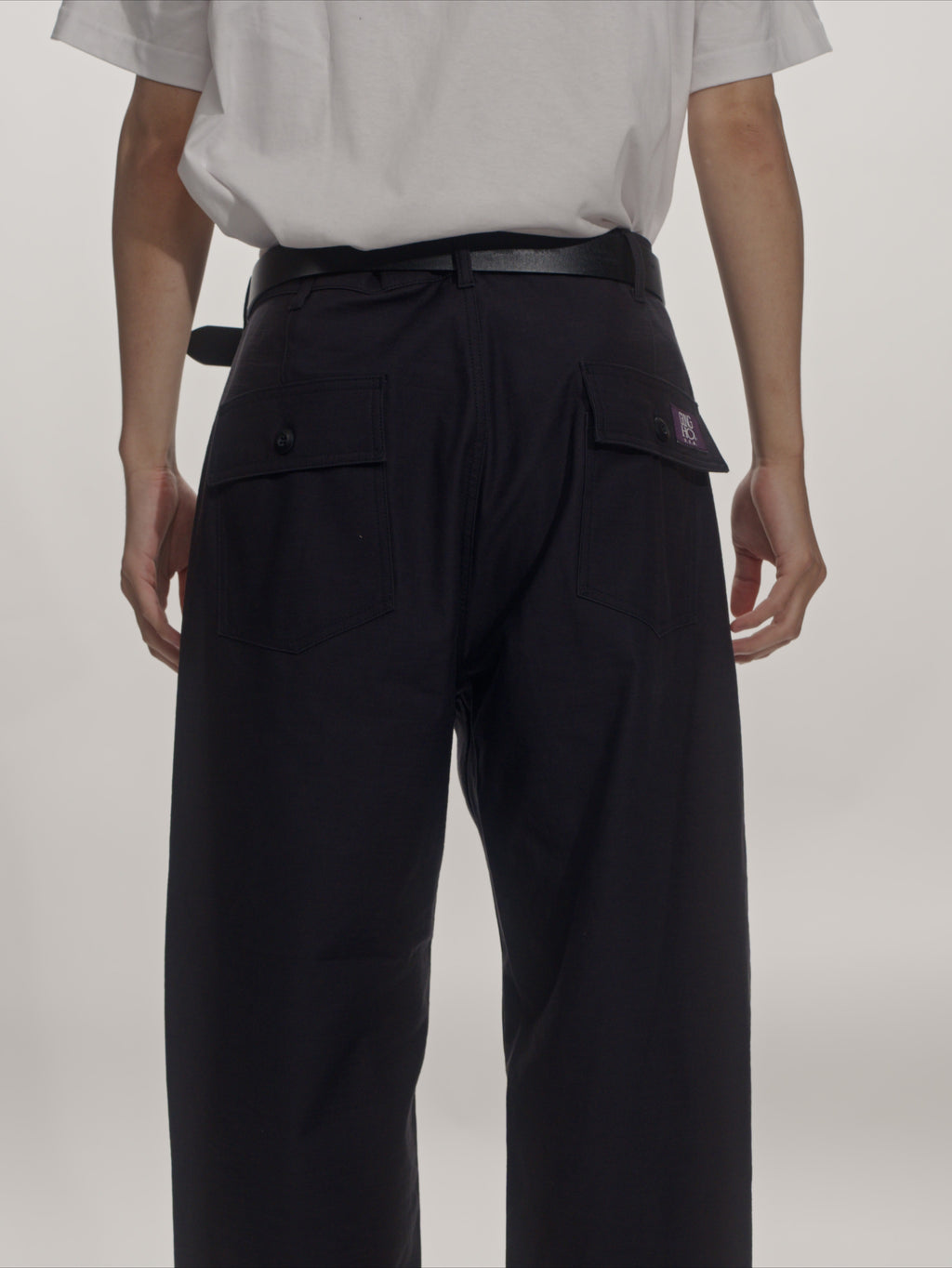 ＜GHI#26552＞ Back Satin Fatigue Pants 'BAGGY'