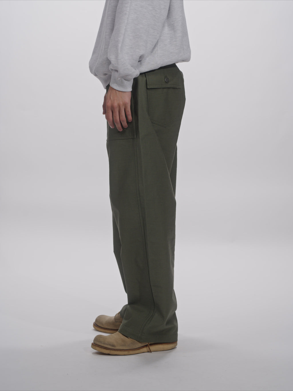 ＜GHI#26552＞ Back Satin Fatigue Pants 'BAGGY'