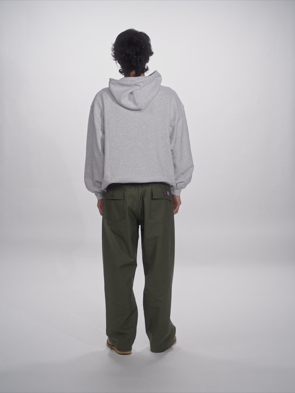 ＜GHI#26552＞ Back Satin Fatigue Pants 'BAGGY'