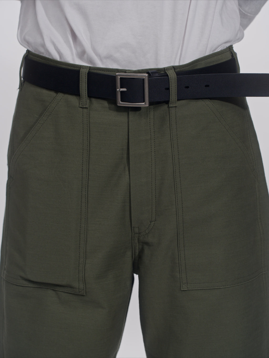 ＜GHI#26552＞ Back Satin Fatigue Pants 'BAGGY'