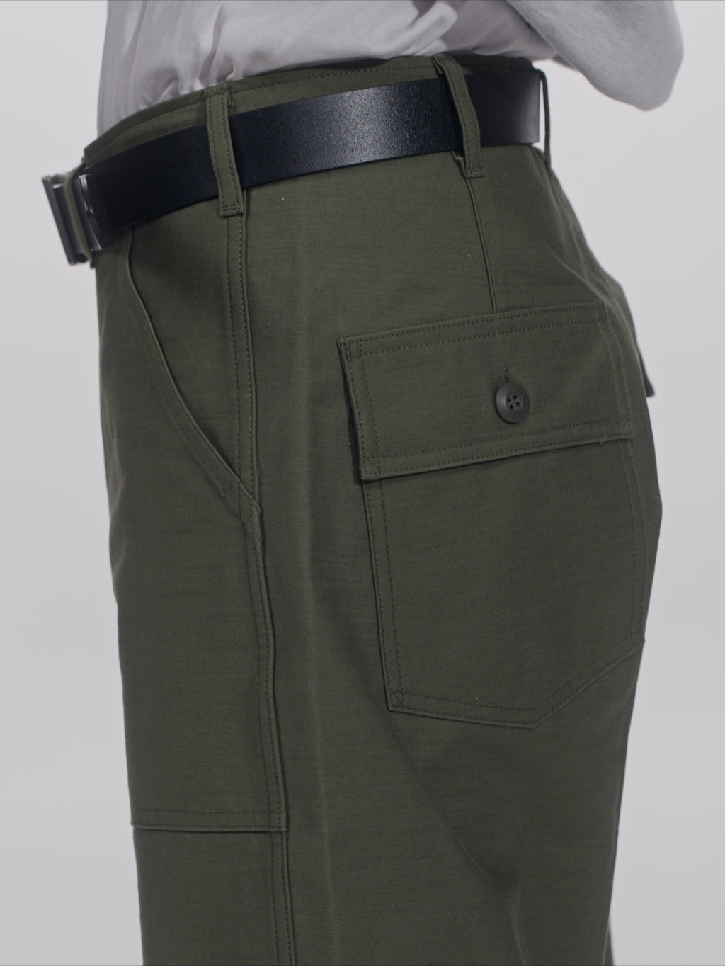 ＜GHI#26552＞ Back Satin Fatigue Pants 'BAGGY'