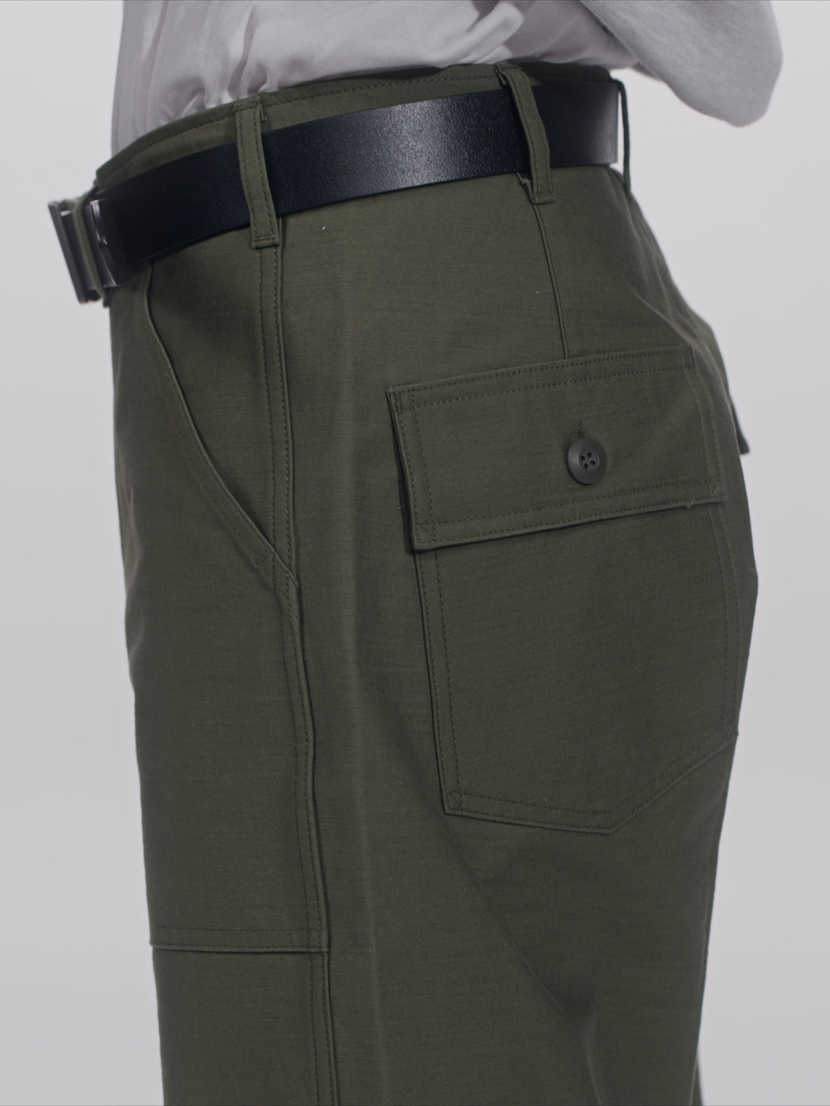 ＜GHI#26552＞ Back Satin Fatigue Pants 'BAGGY'