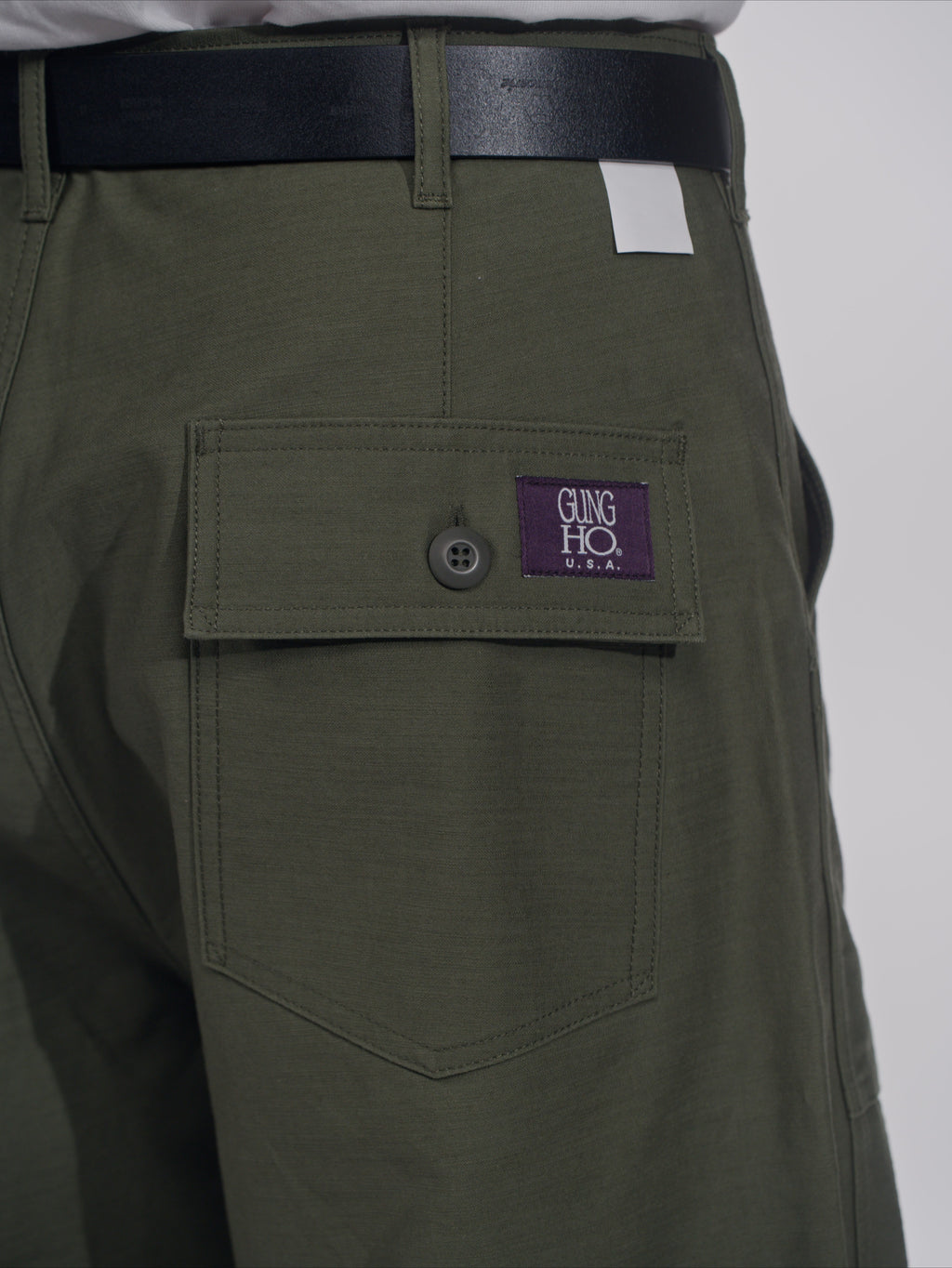 ＜GHI#26552＞ Back Satin Fatigue Pants 'BAGGY'