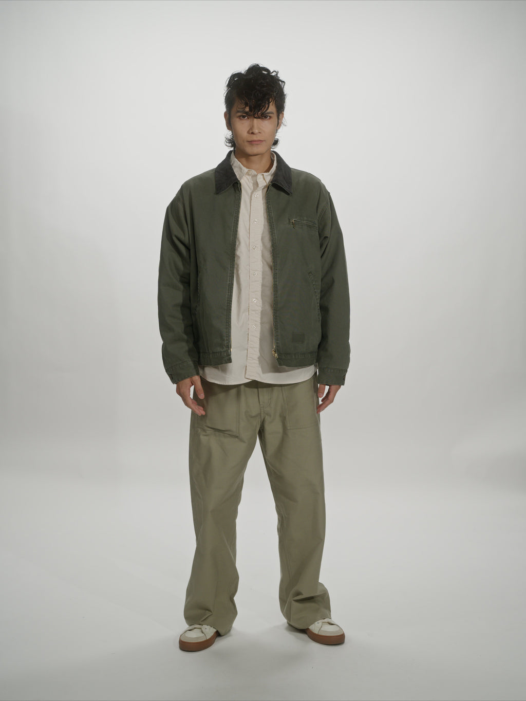＜GHI#26552＞ Back Satin Fatigue Pants 'BAGGY'