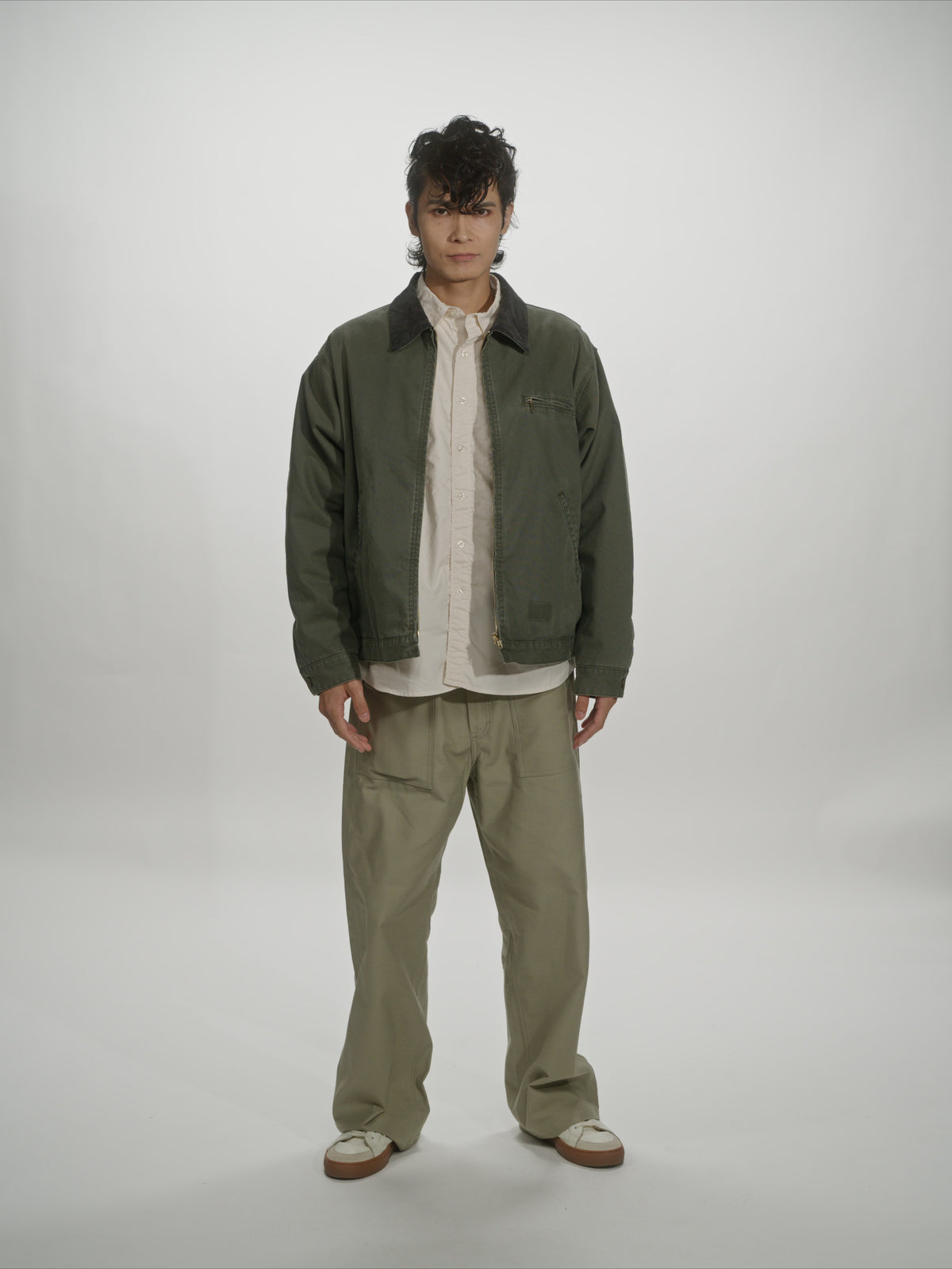 ＜GHI#26552＞ Back Satin Fatigue Pants 'BAGGY'