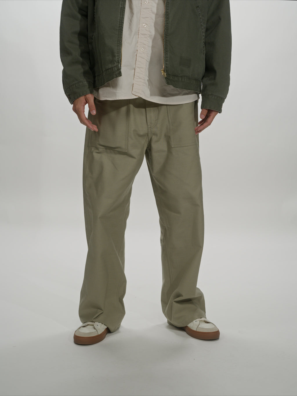 ＜GHI#26552＞ Back Satin Fatigue Pants 'BAGGY'