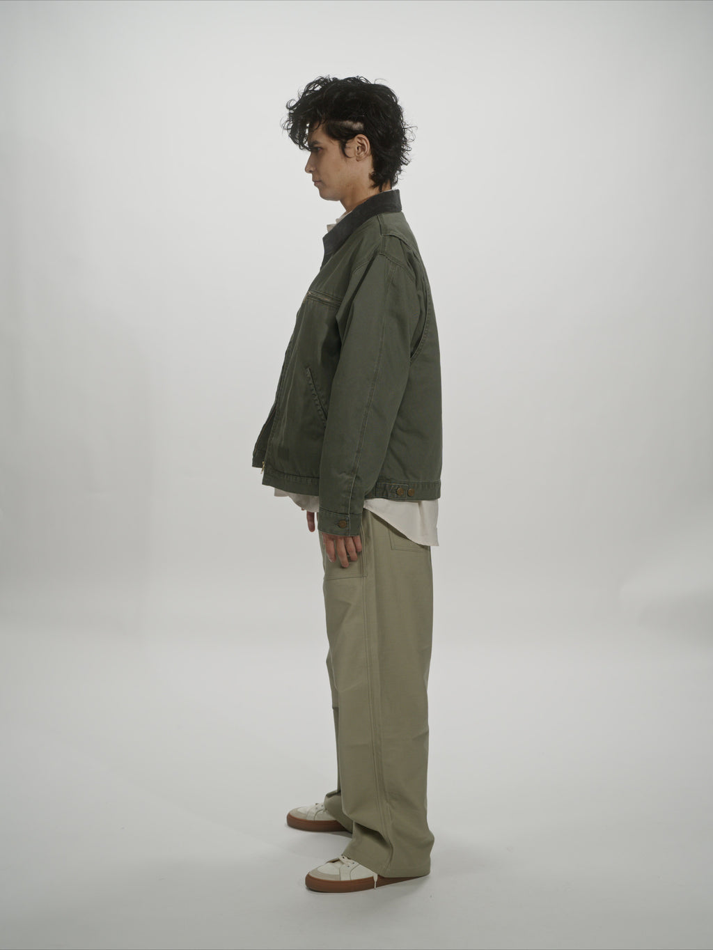 ＜GHI#26552＞ Back Satin Fatigue Pants 'BAGGY'