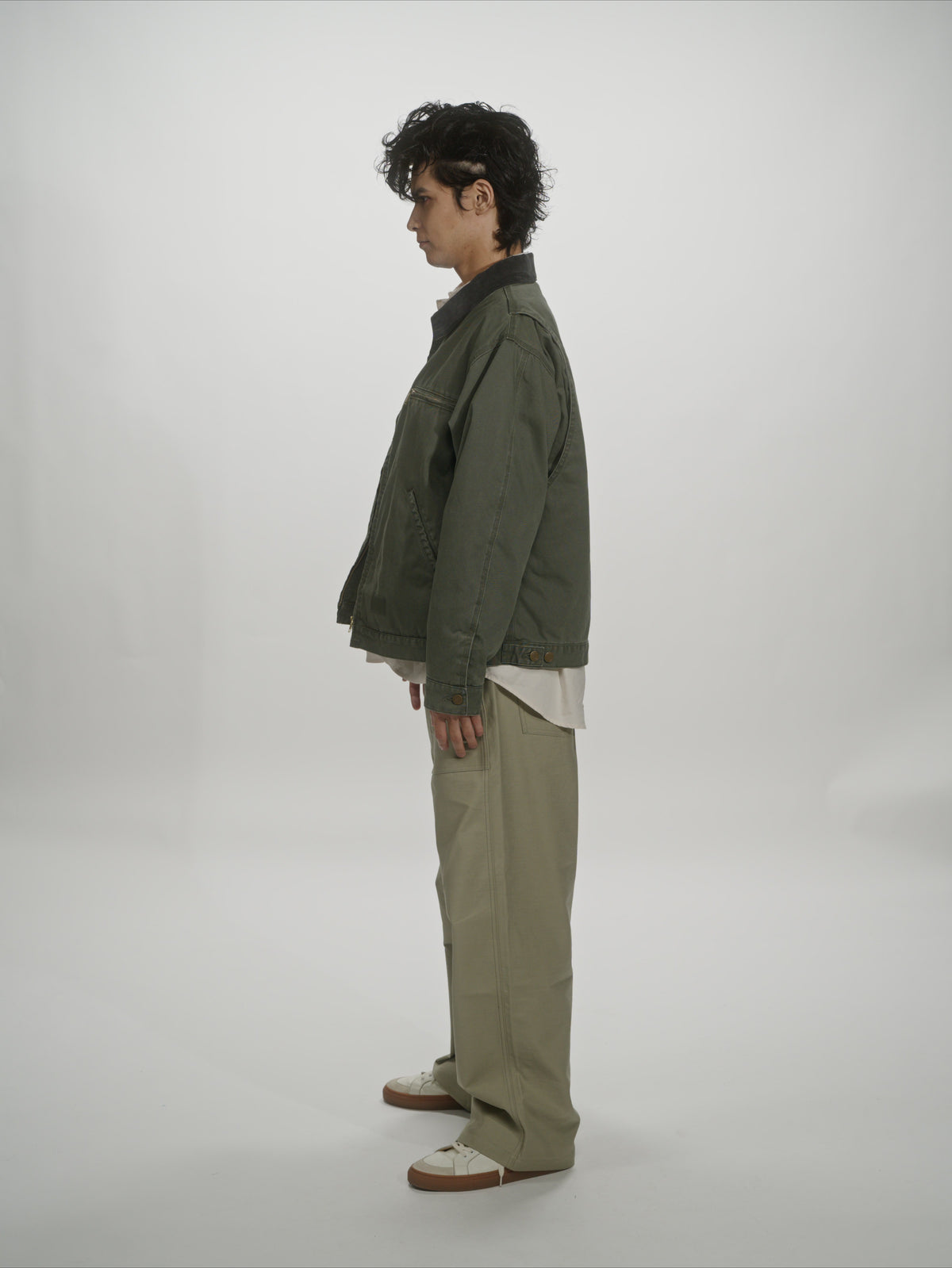 ＜GHI#26552＞ Back Satin Fatigue Pants 'BAGGY'