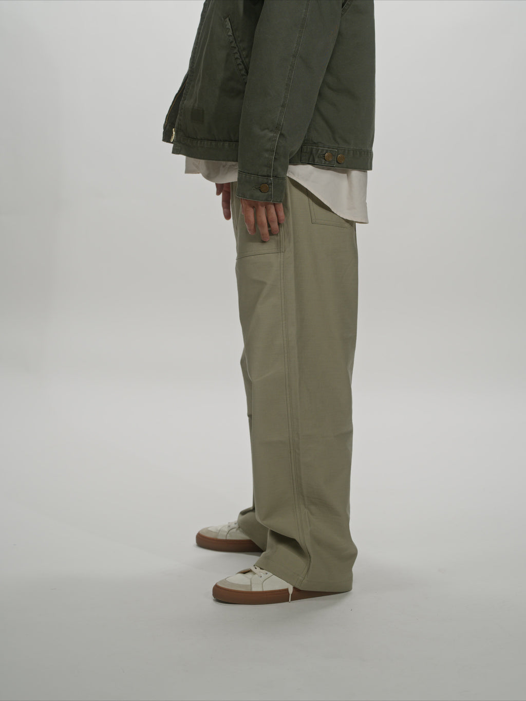 ＜GHI#26552＞ Back Satin Fatigue Pants 'BAGGY'