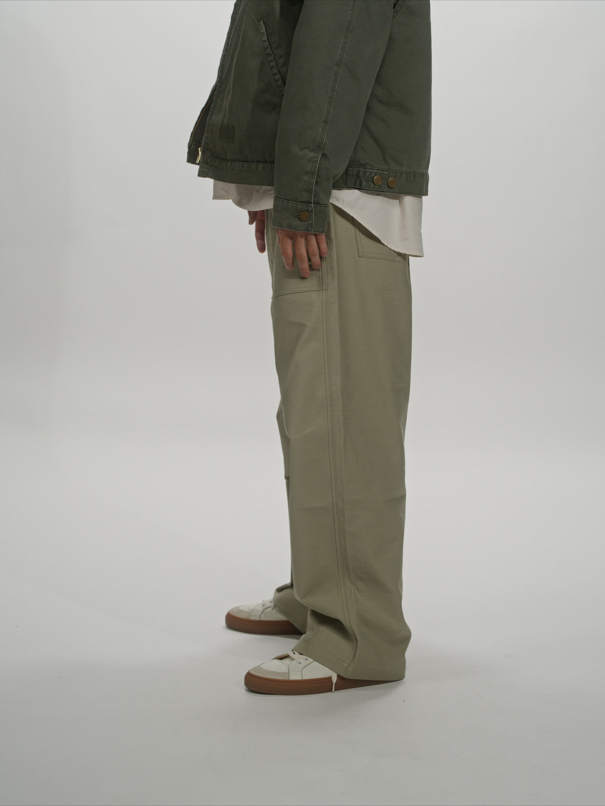 ＜GHI#26552＞ Back Satin Fatigue Pants 'BAGGY'