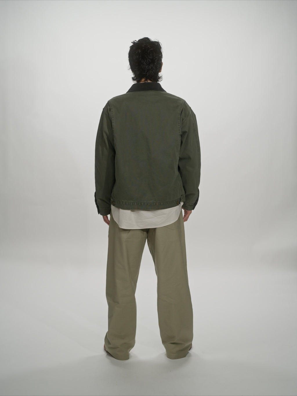 ＜GHI#26552＞ Back Satin Fatigue Pants 'BAGGY'
