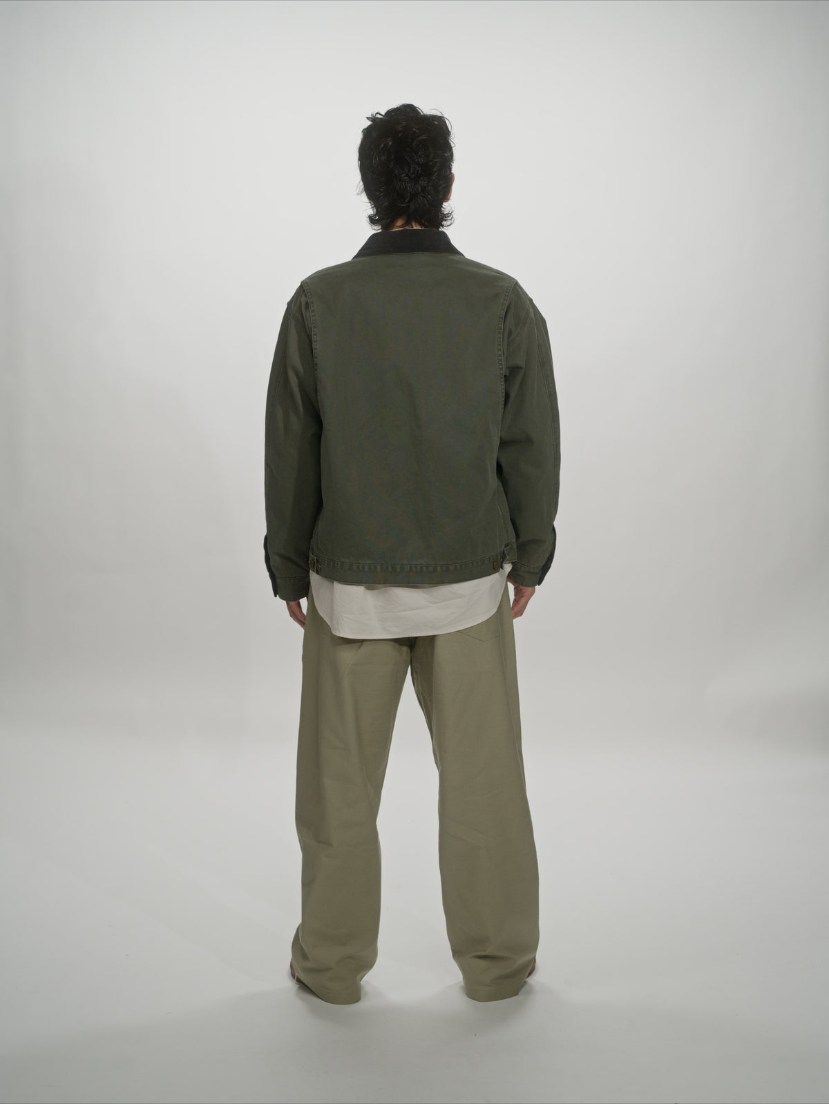 ＜GHI#26552＞ Back Satin Fatigue Pants 'BAGGY'