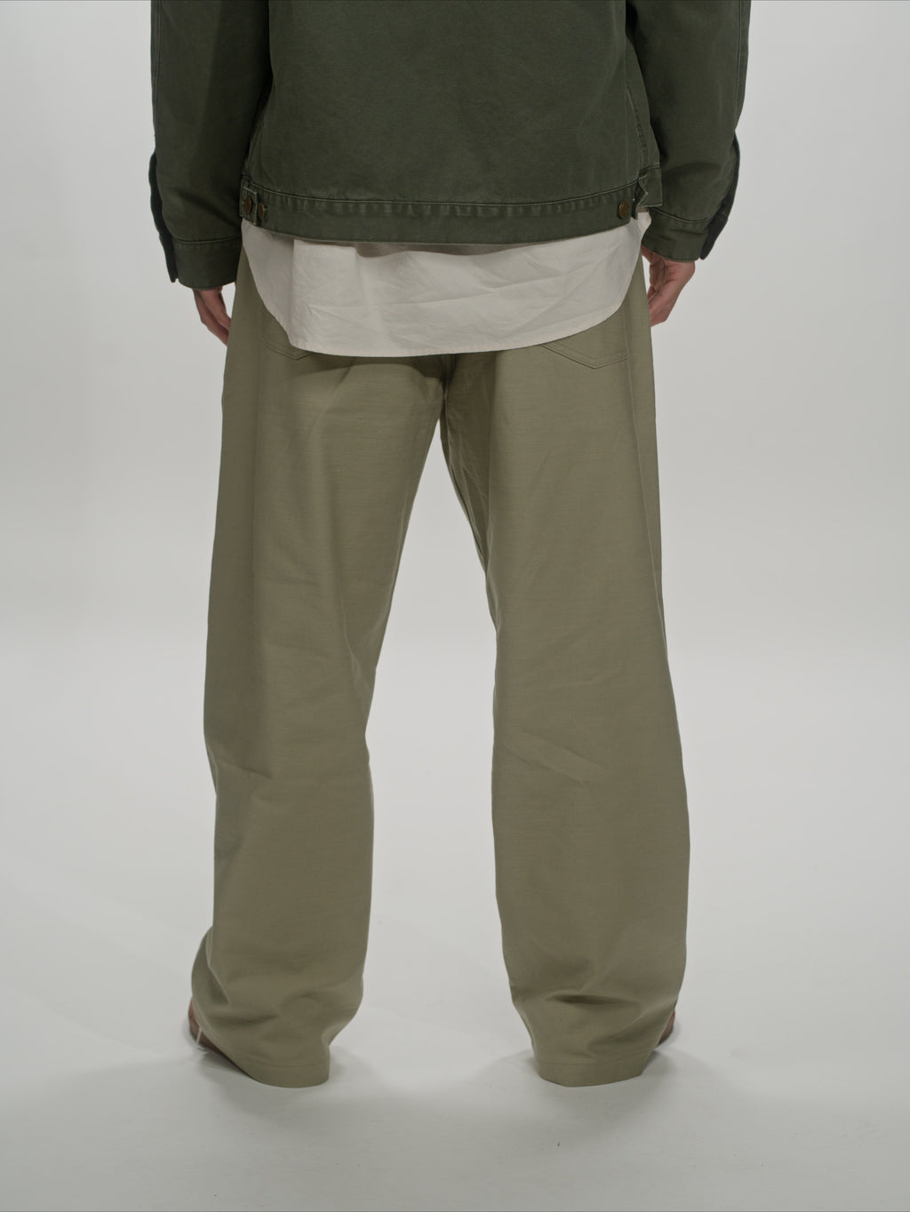 ＜GHI#26552＞ Back Satin Fatigue Pants 'BAGGY'
