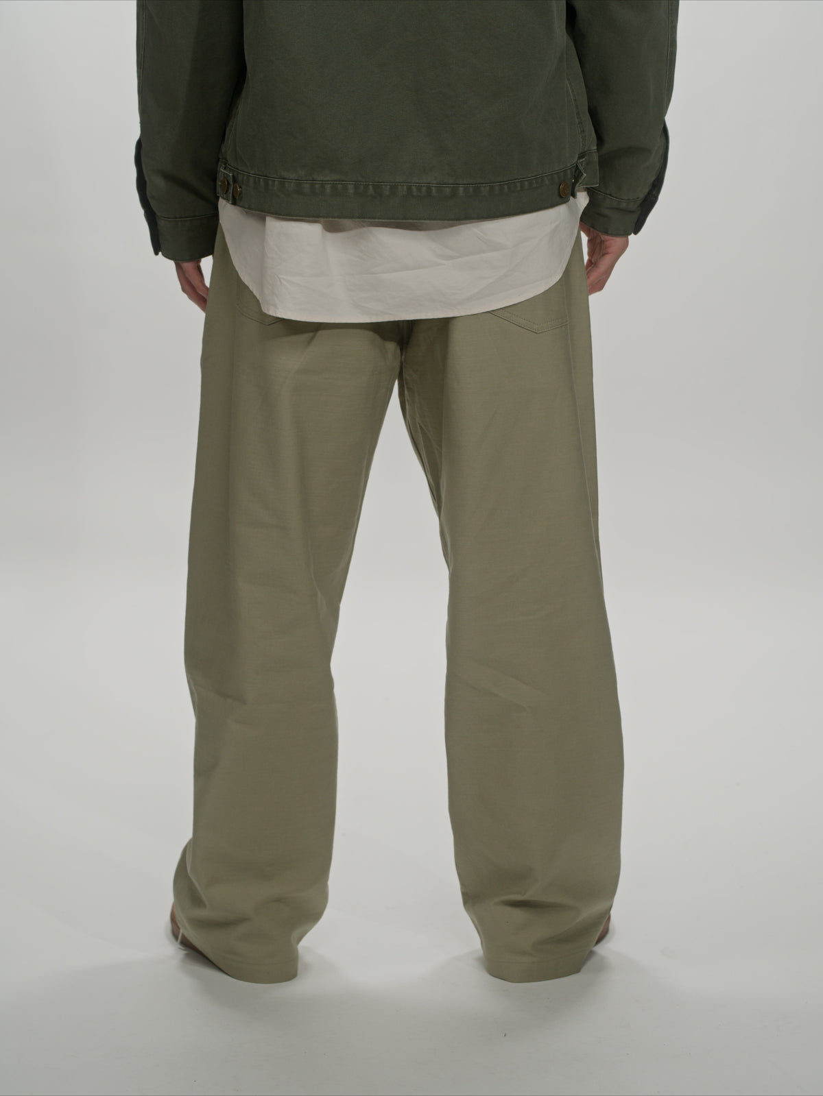 ＜GHI#26552＞ Back Satin Fatigue Pants 'BAGGY'