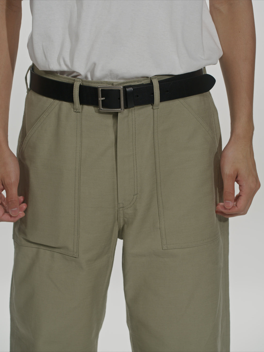 ＜GHI#26552＞ Back Satin Fatigue Pants 'BAGGY'
