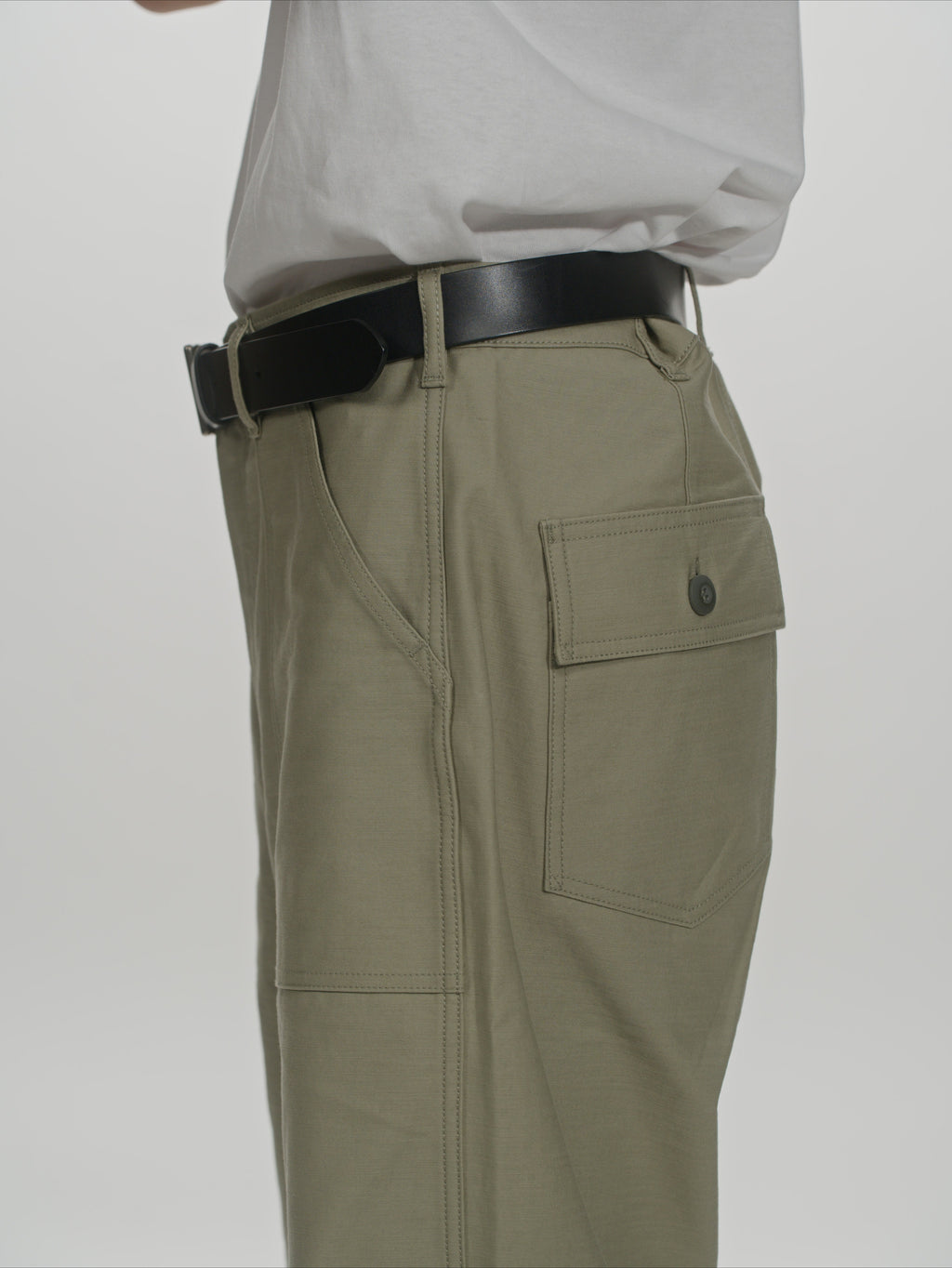 ＜GHI#26552＞ Back Satin Fatigue Pants 'BAGGY'