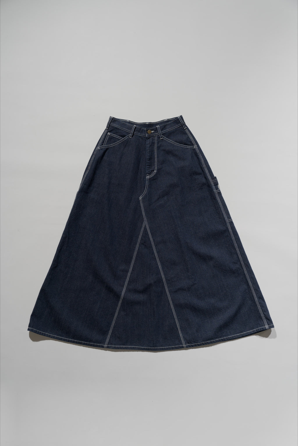 ＜GHI#26558W＞11.5oz Cotton Denim Painter Skirt 'CARPENTER'