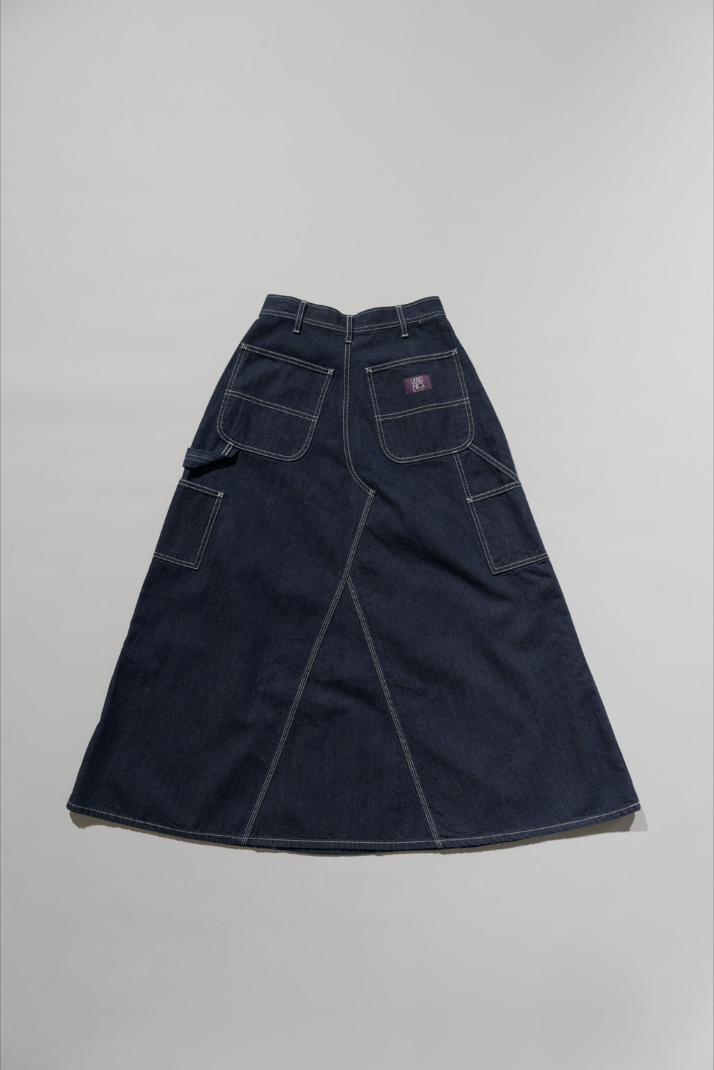 ＜GHI#26558W＞11.5oz Cotton Denim Painter Skirt 'CARPENTER'