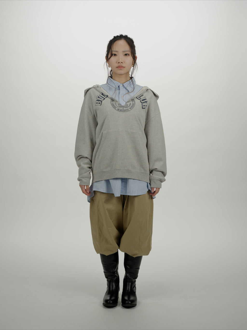 ＜BC#26606＞ Vtg. Cut off Sweat Hoodie