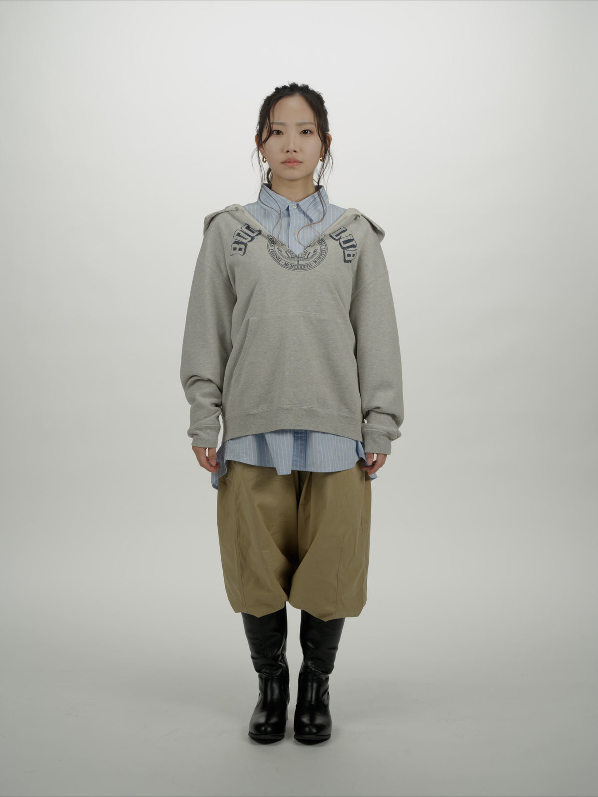 ＜BC#26606＞ Vtg. Cut off Sweat Hoodie