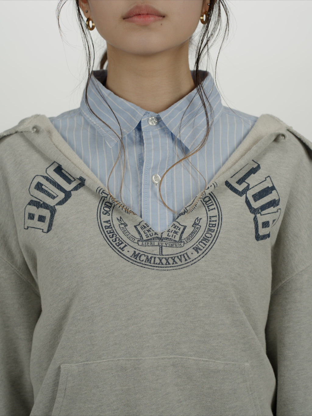 ＜BC#26606＞ Vtg. Cut off Sweat Hoodie