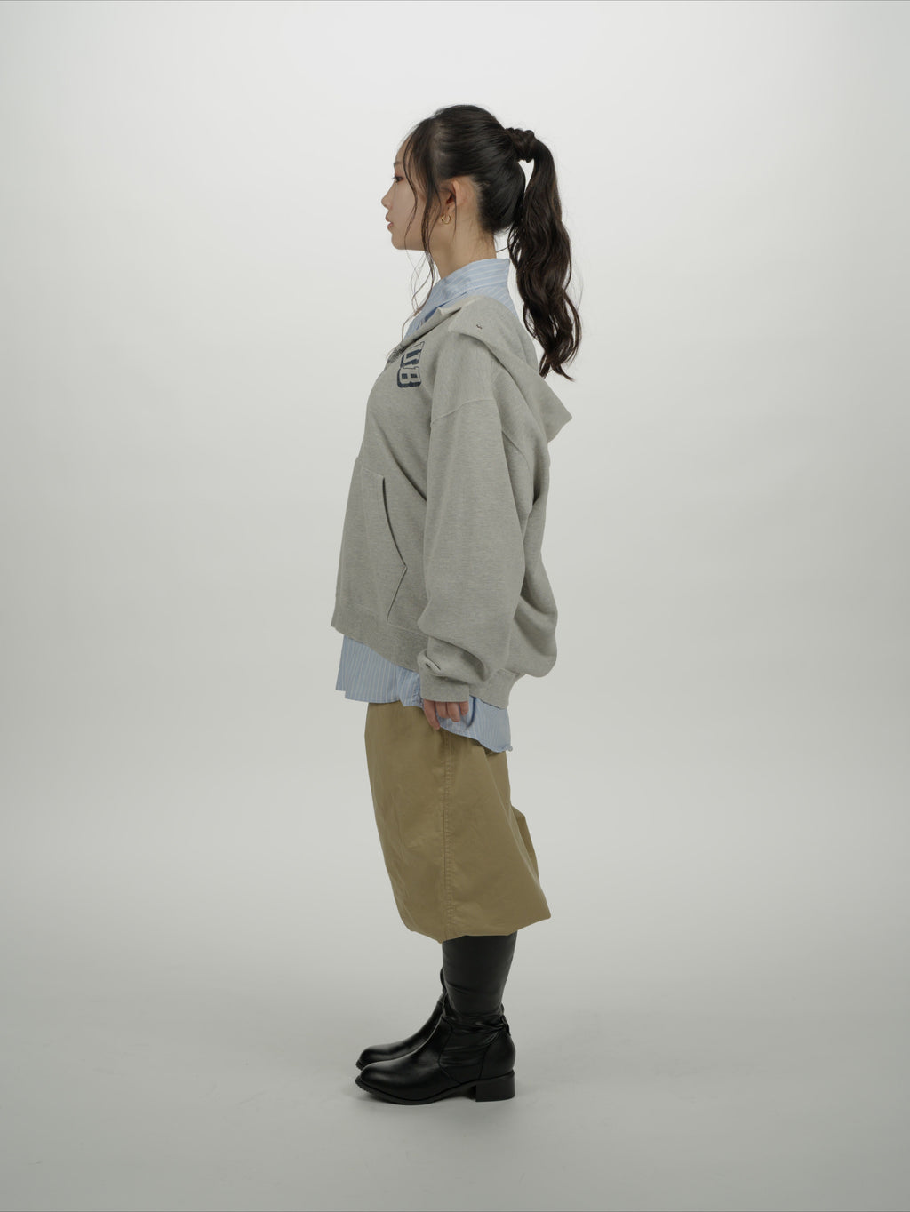 ＜BC#26606＞ Vtg. Cut off Sweat Hoodie
