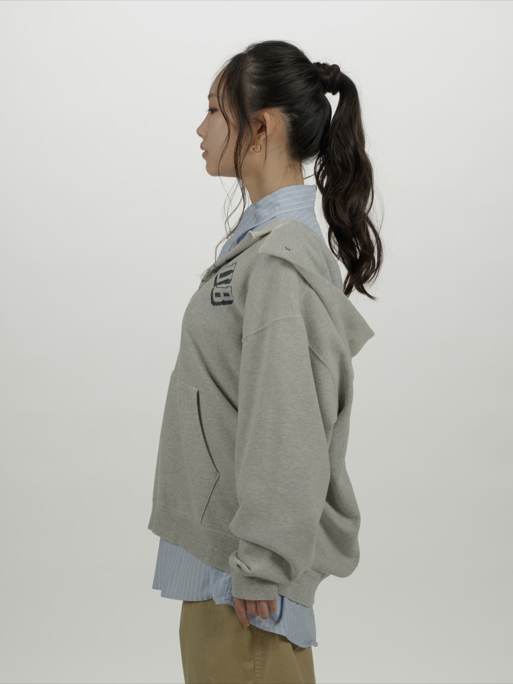 ＜BC#26606＞ Vtg. Cut off Sweat Hoodie