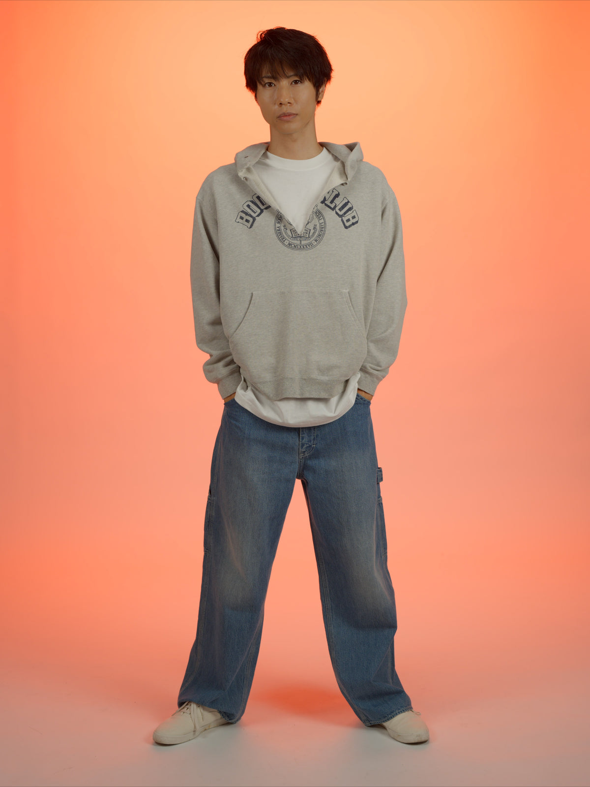 ＜BC#26606＞ Vtg. Cut off Sweat Hoodie