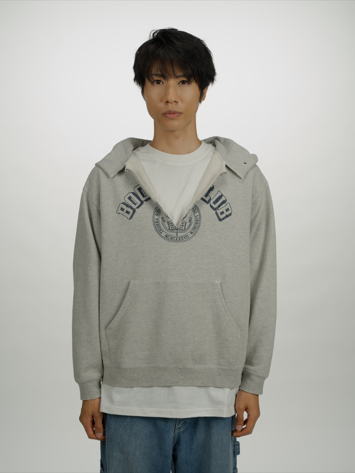 ＜BC#26606＞ Vtg. Cut off Sweat Hoodie