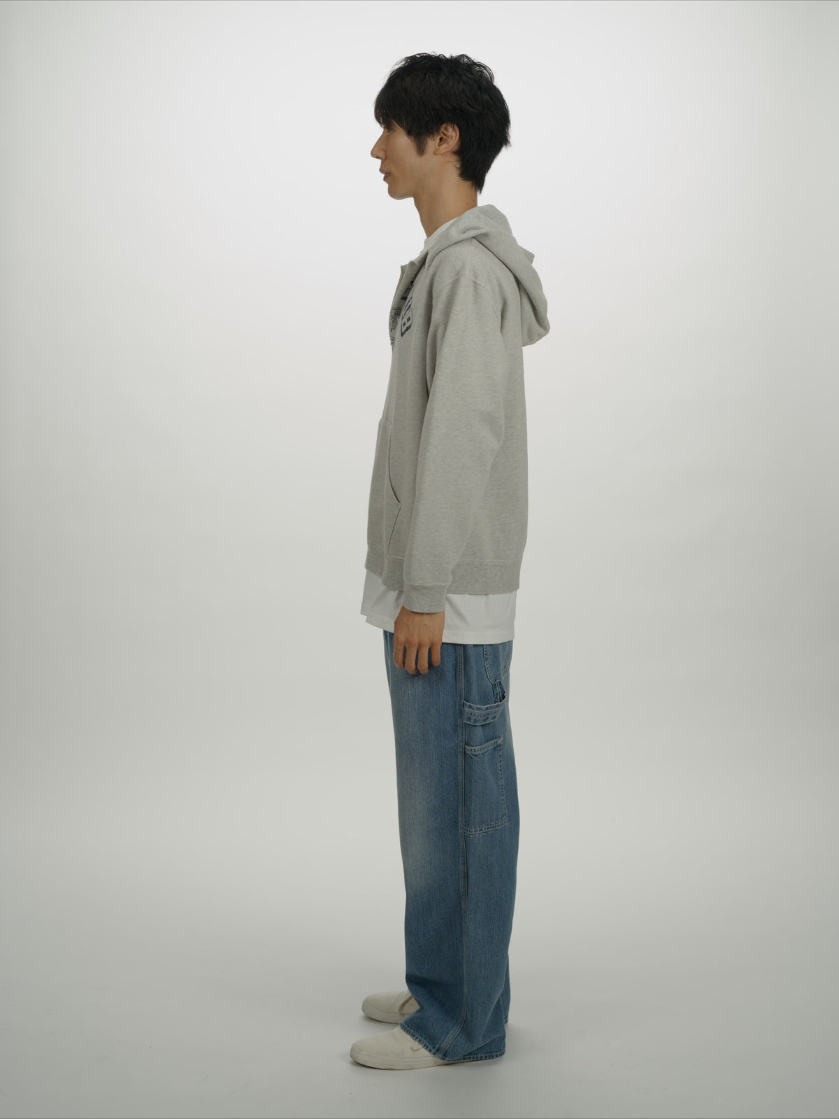 ＜BC#26606＞ Vtg. Cut off Sweat Hoodie
