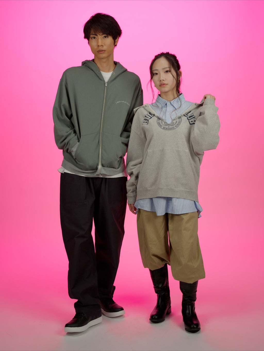 ＜BC#26606＞ Vtg. Cut off Sweat Hoodie