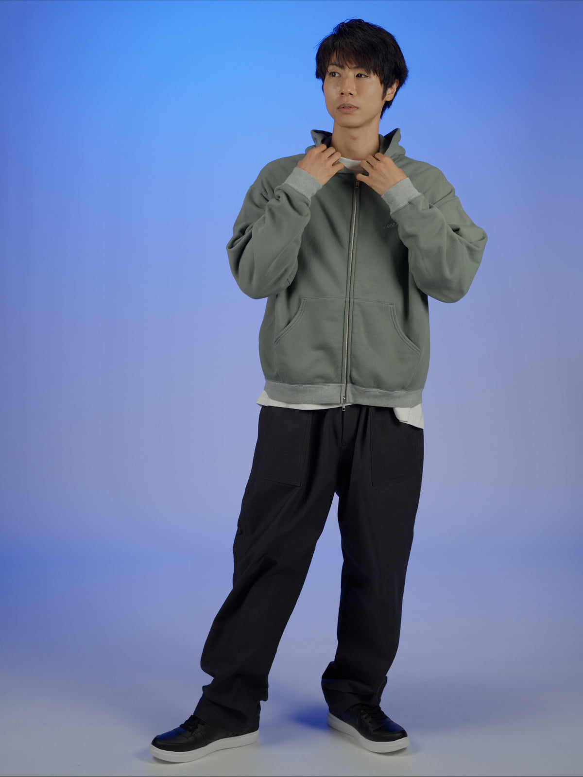 ＜BC#26611＞ Garment Dyed 11oz Sweat Zip Hoodie